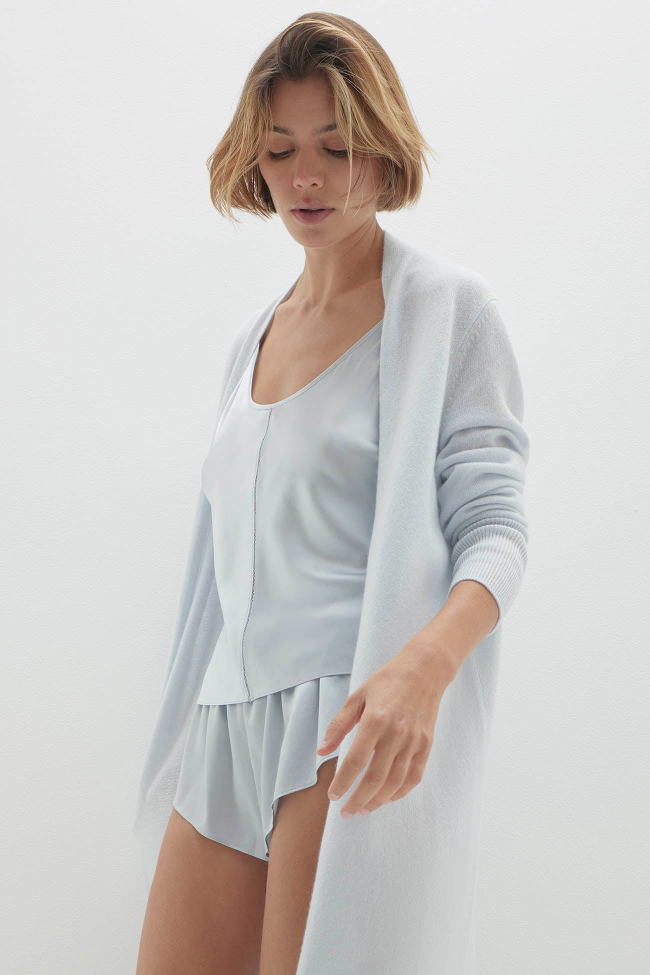 FAYE LONGLINE CASHMERE CARDIGAN