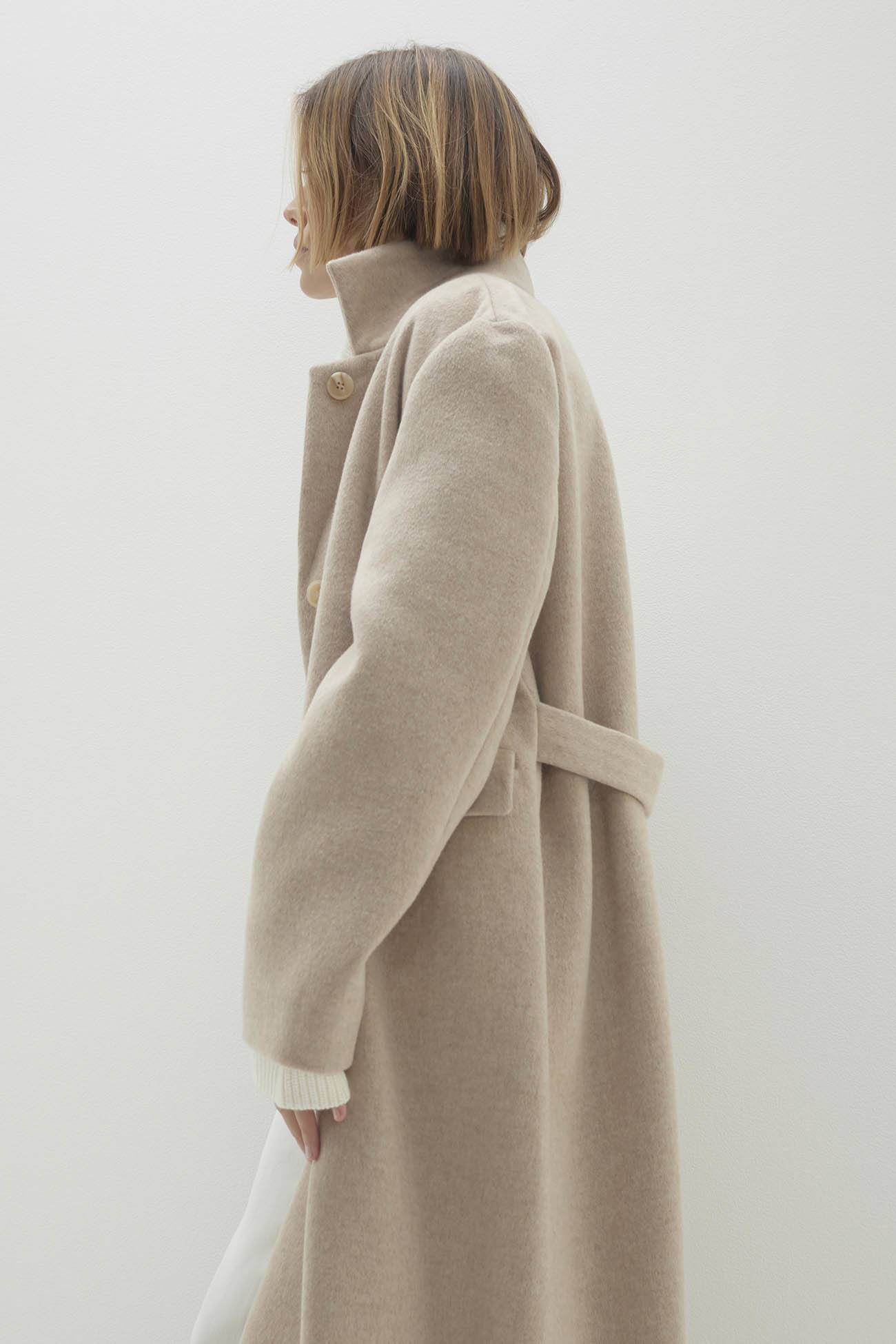 OTTILIE LONG WOOL BLEND COAT