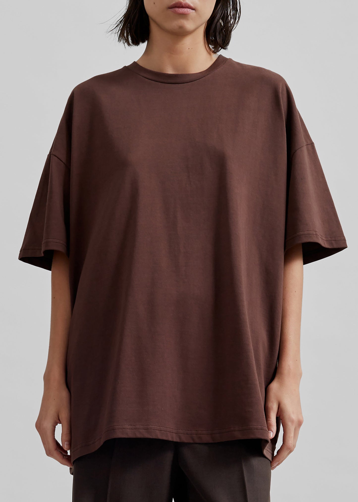 Faro Boxy Tee - Brown