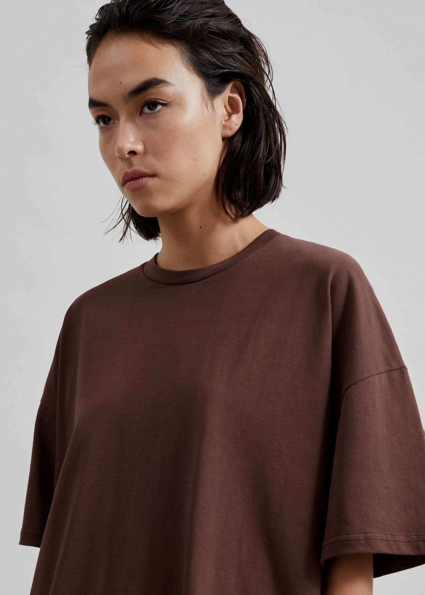 Faro Boxy Tee - Brown