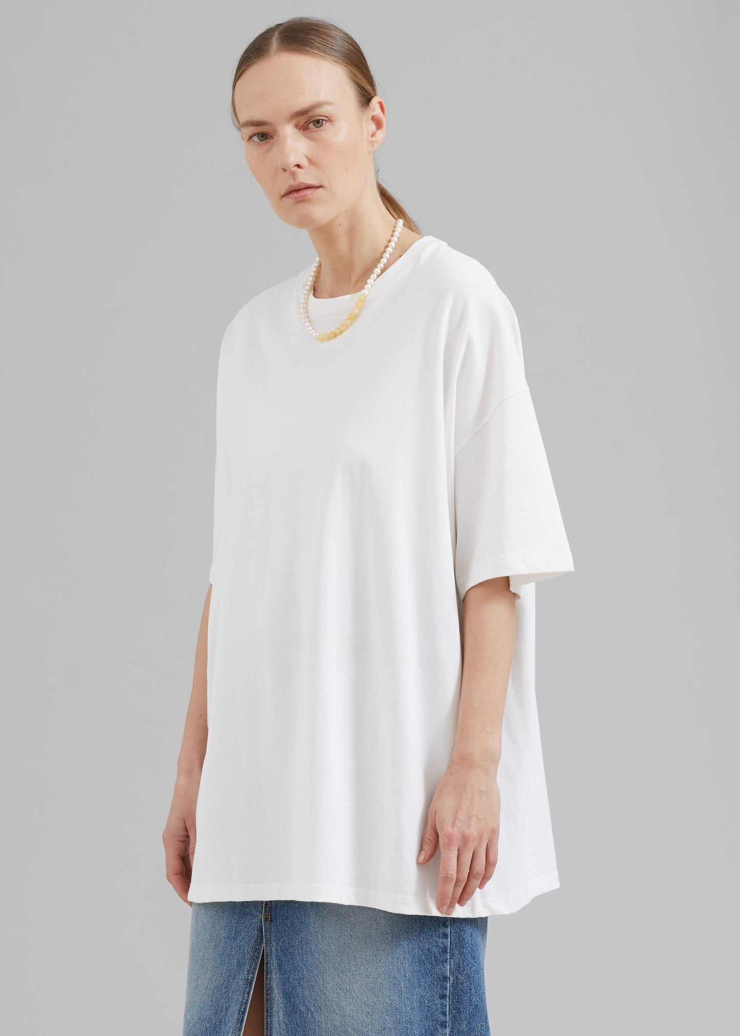 Faro Boxy Tee - White