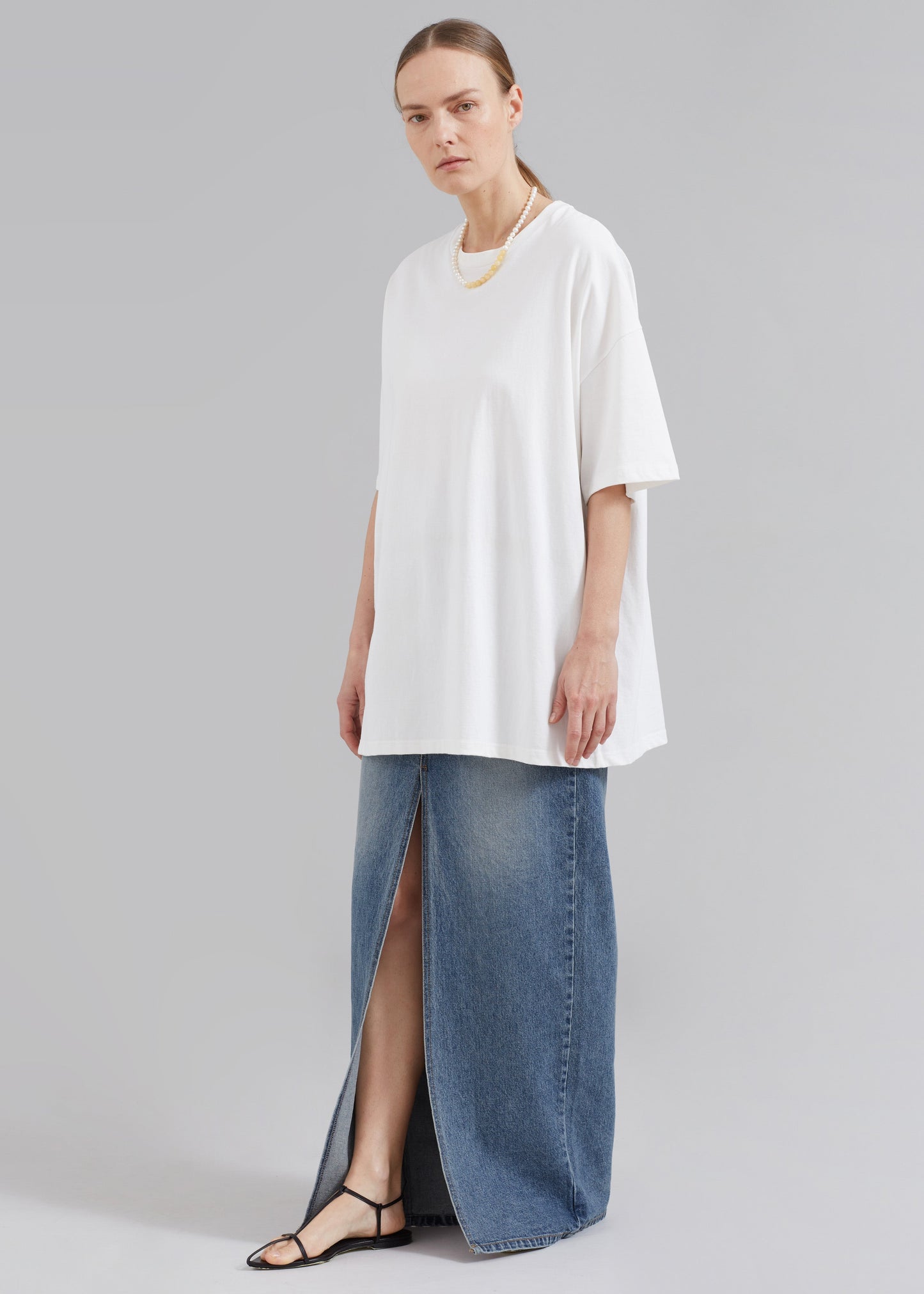 Faro Boxy Tee - White