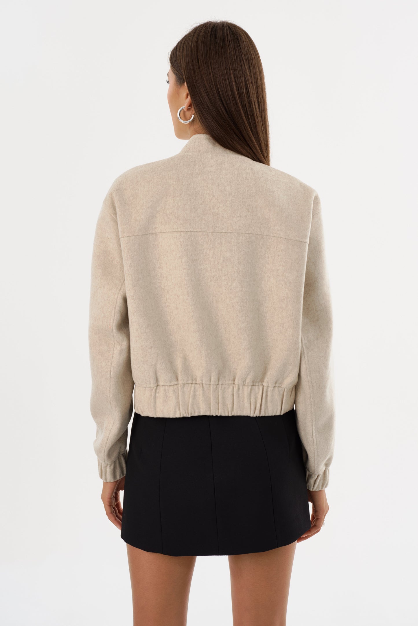 FAY | Double Face Wool Bomber Jacket