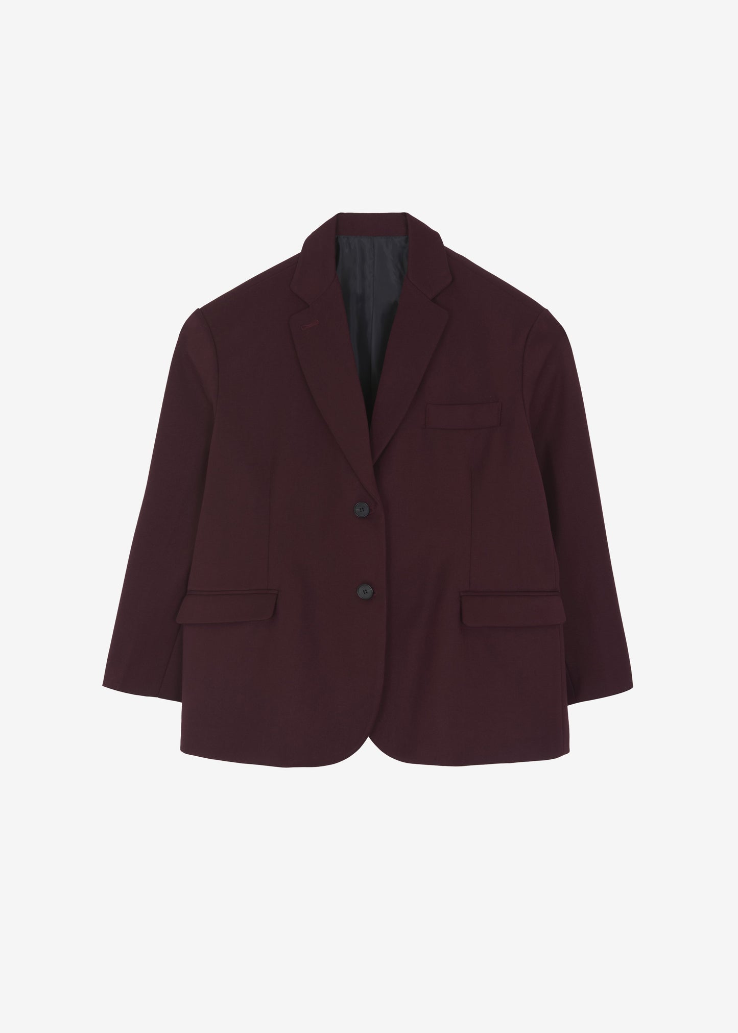 Frankie Oversized Boyfriend Blazer - Burgundy