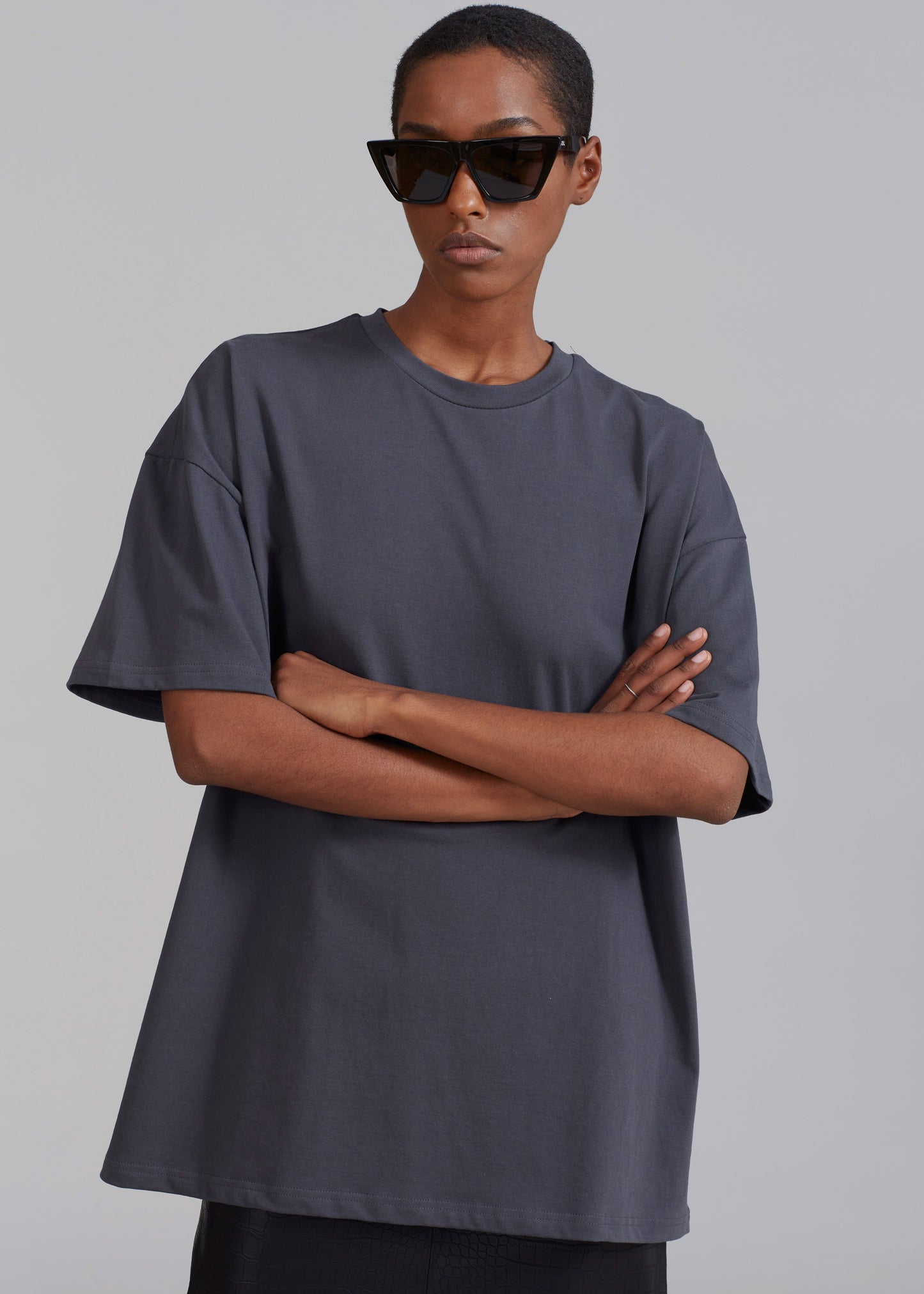 Faro Boxy Tee - Charcoal