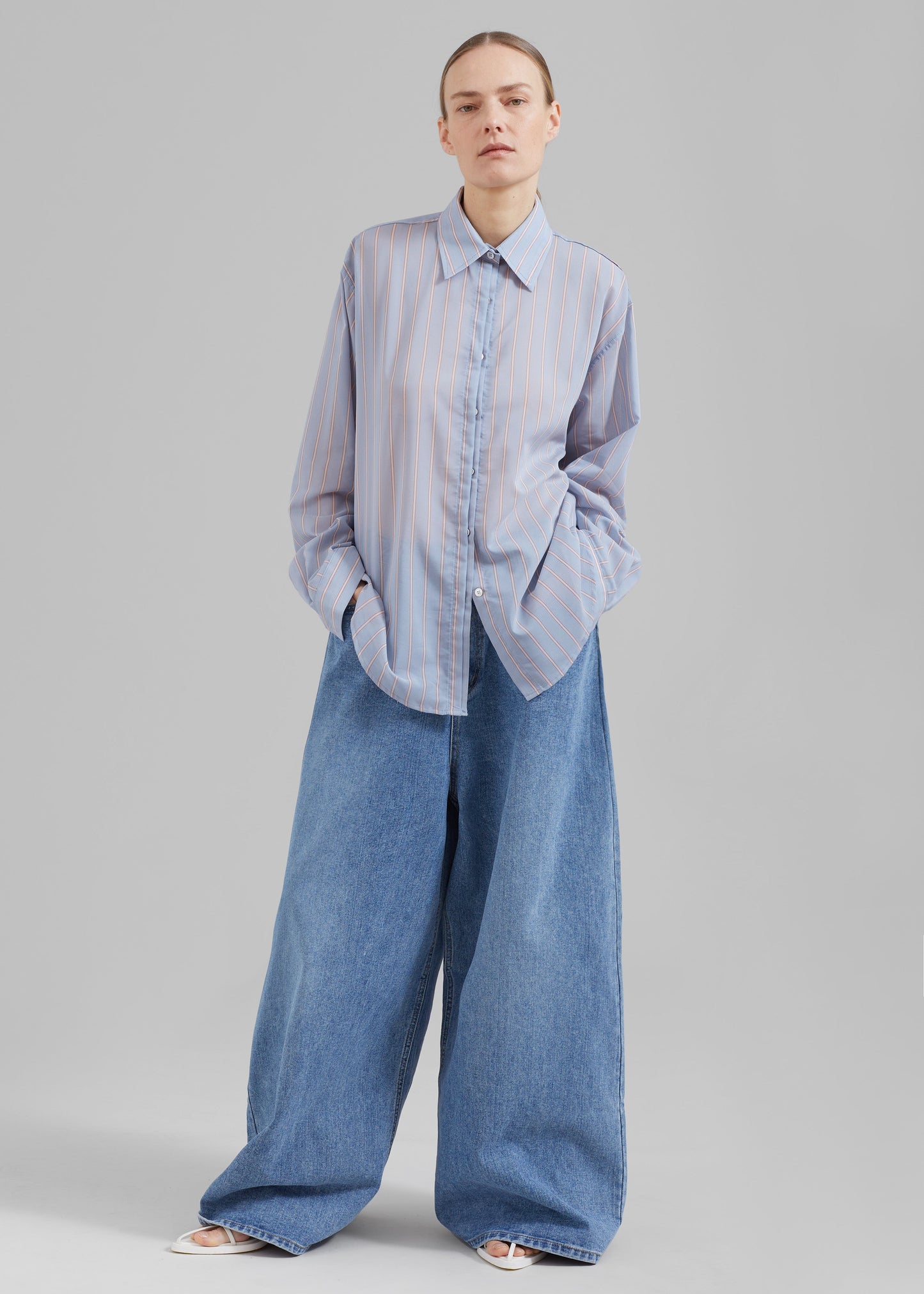 Sasha Wide Leg Jeans - Worn Wash