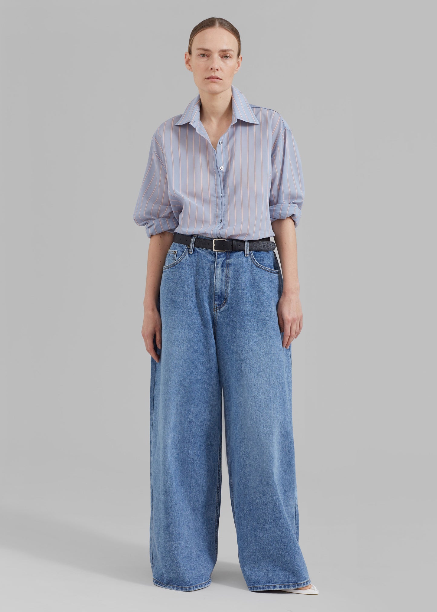 Sasha Wide Leg Jeans - Worn Wash