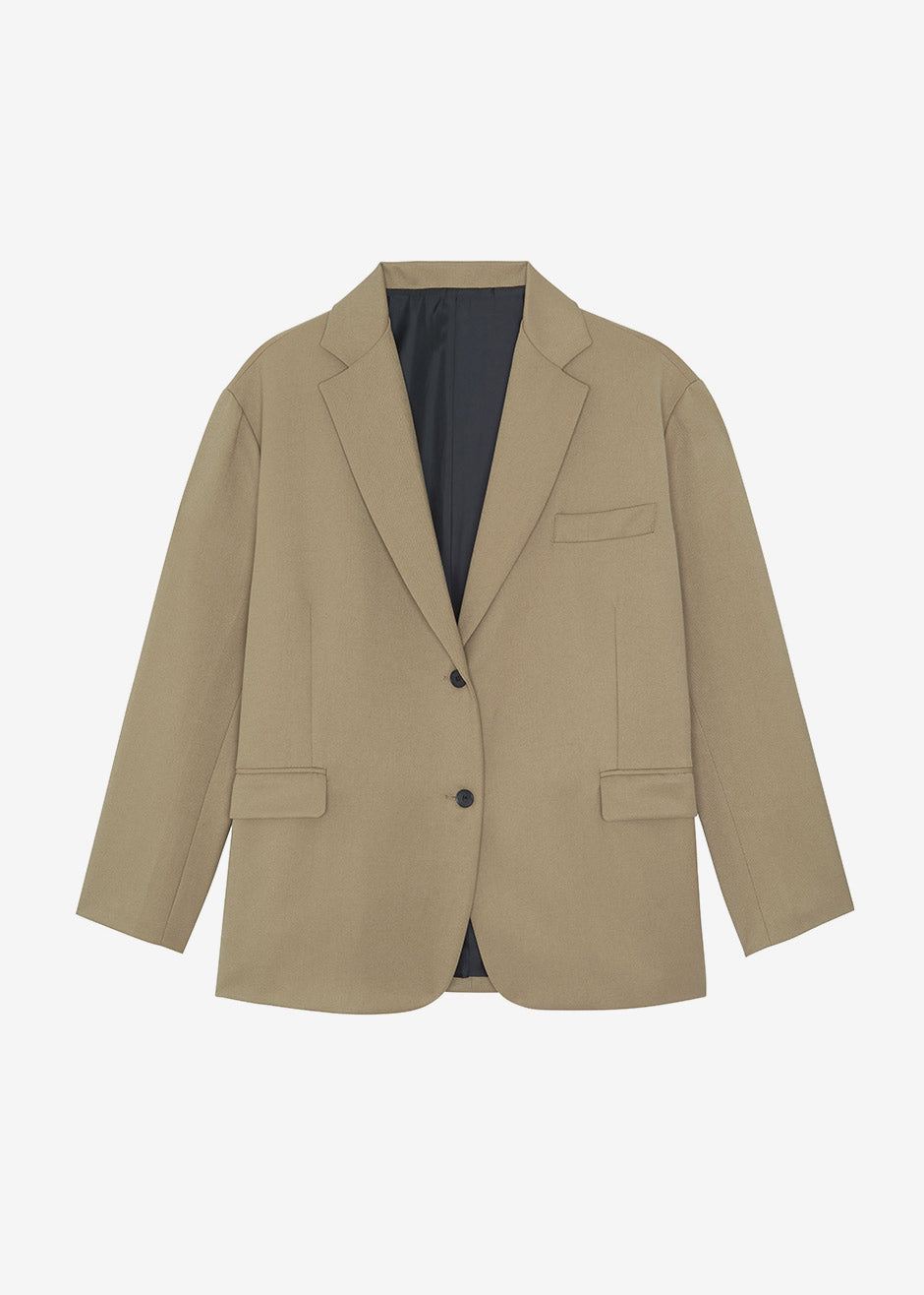 Frankie Oversized Boyfriend Blazer - Desert Taupe