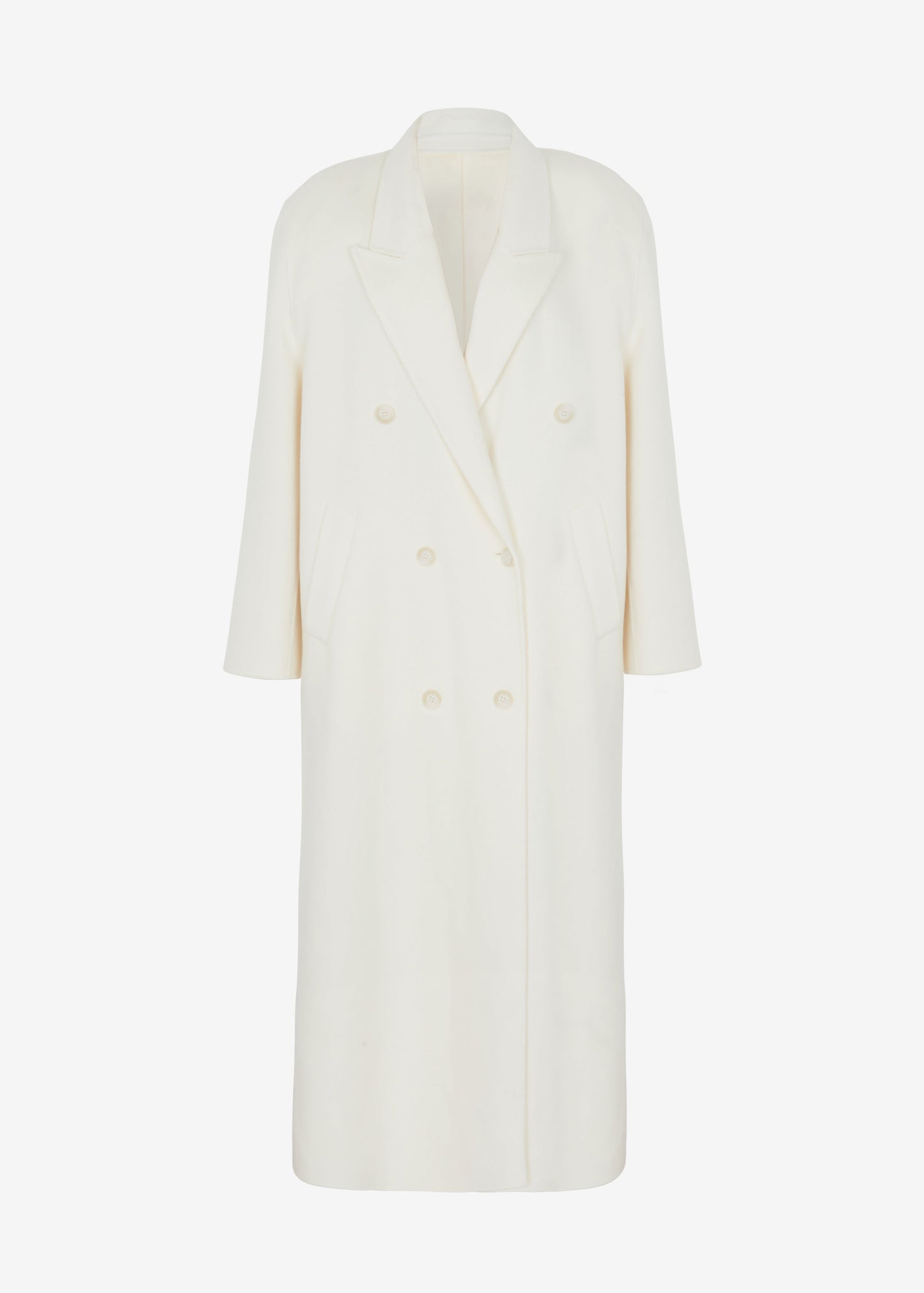 Gaia Double Breasted Coat - Ivory