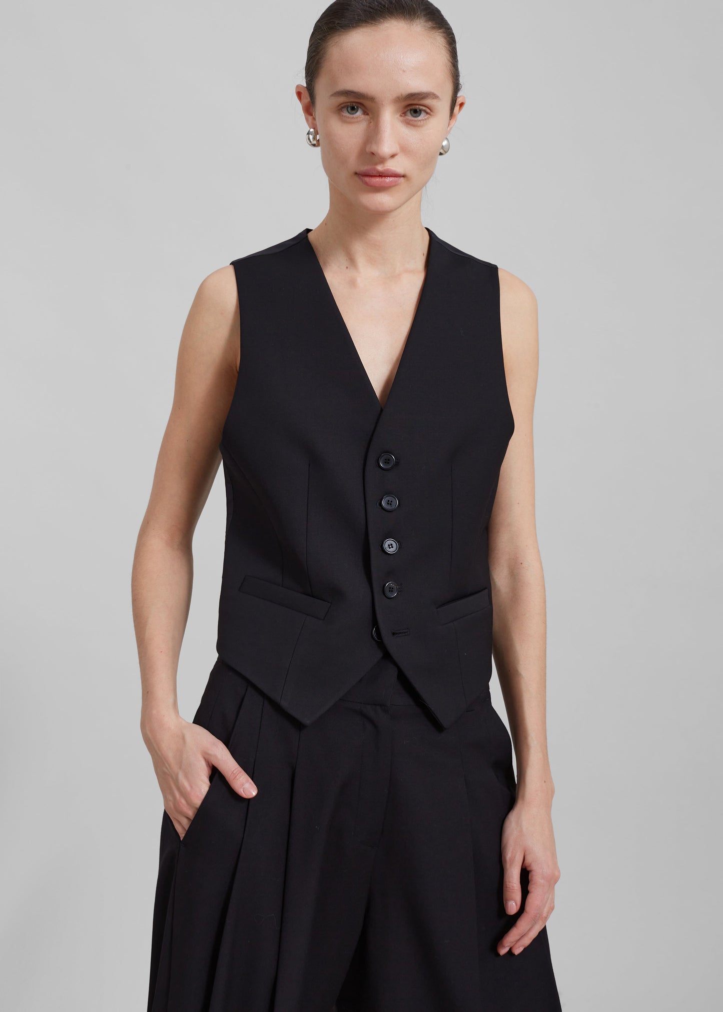 Gelso Waistcoat - Black