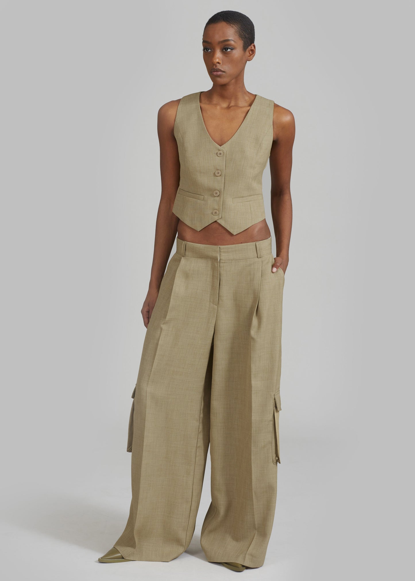 Gladys Cargo Pants - Khaki