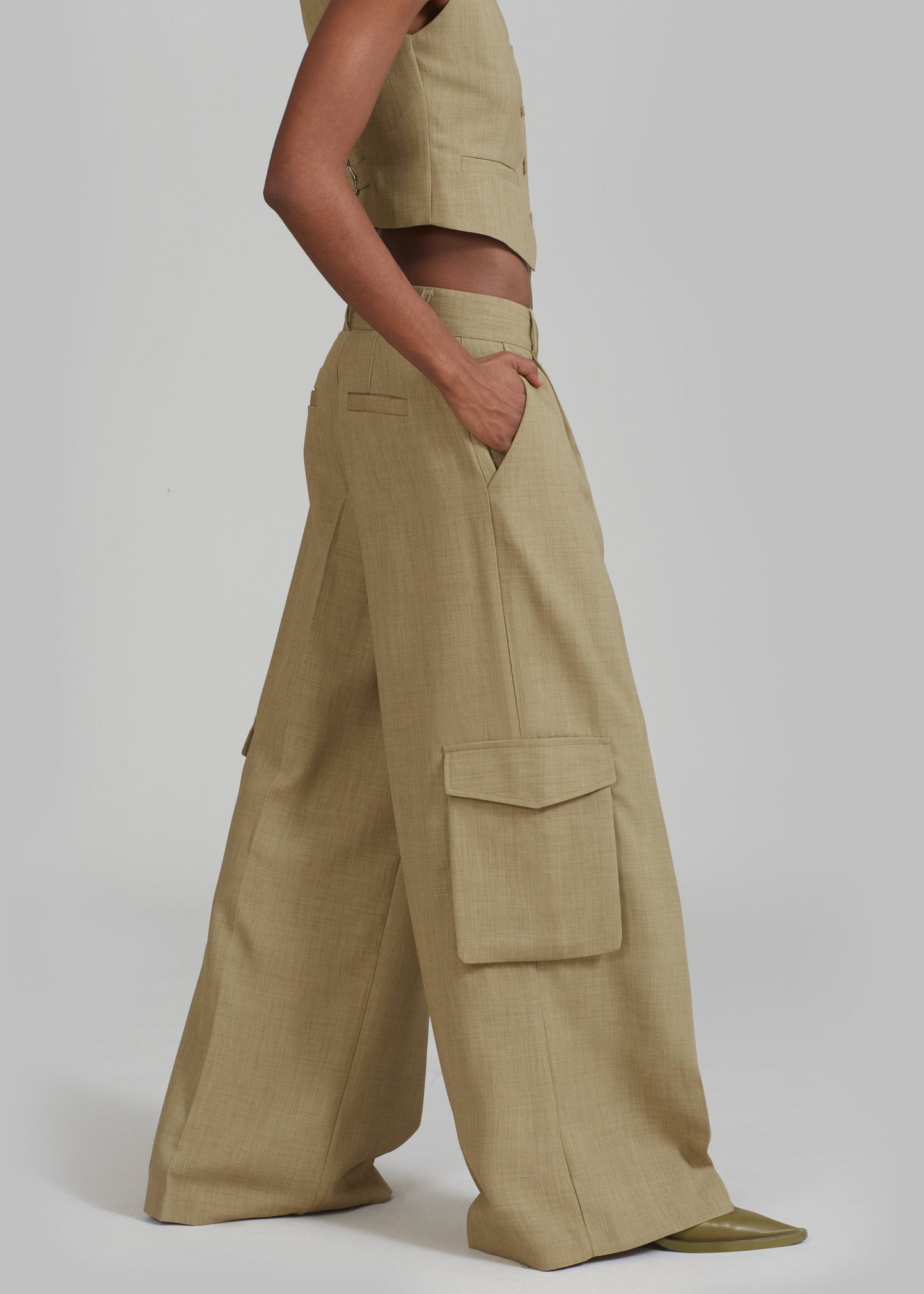 Gladys Cargo Pants - Khaki