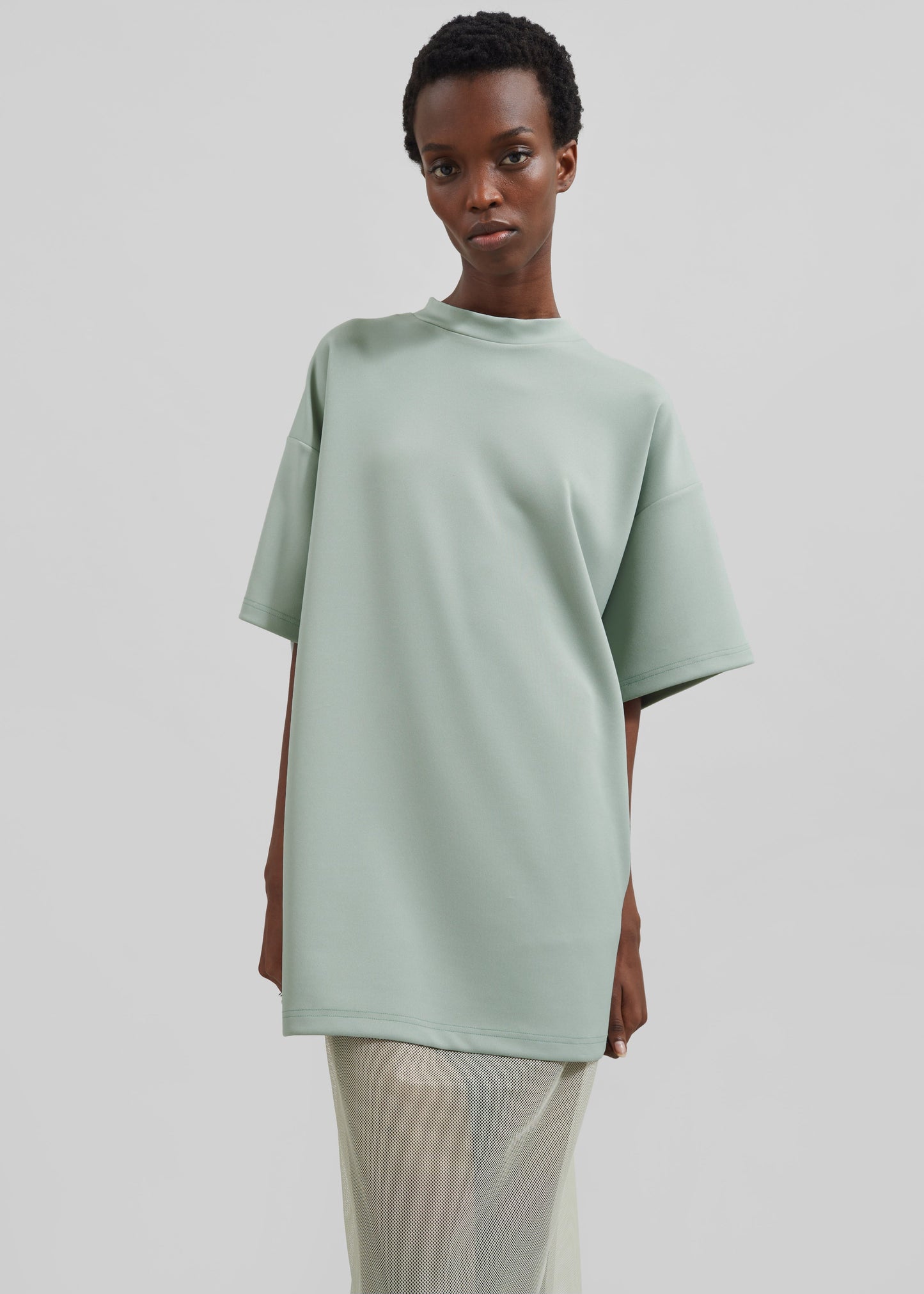 Hal Drop Shoulder T-Shirt  - Sage