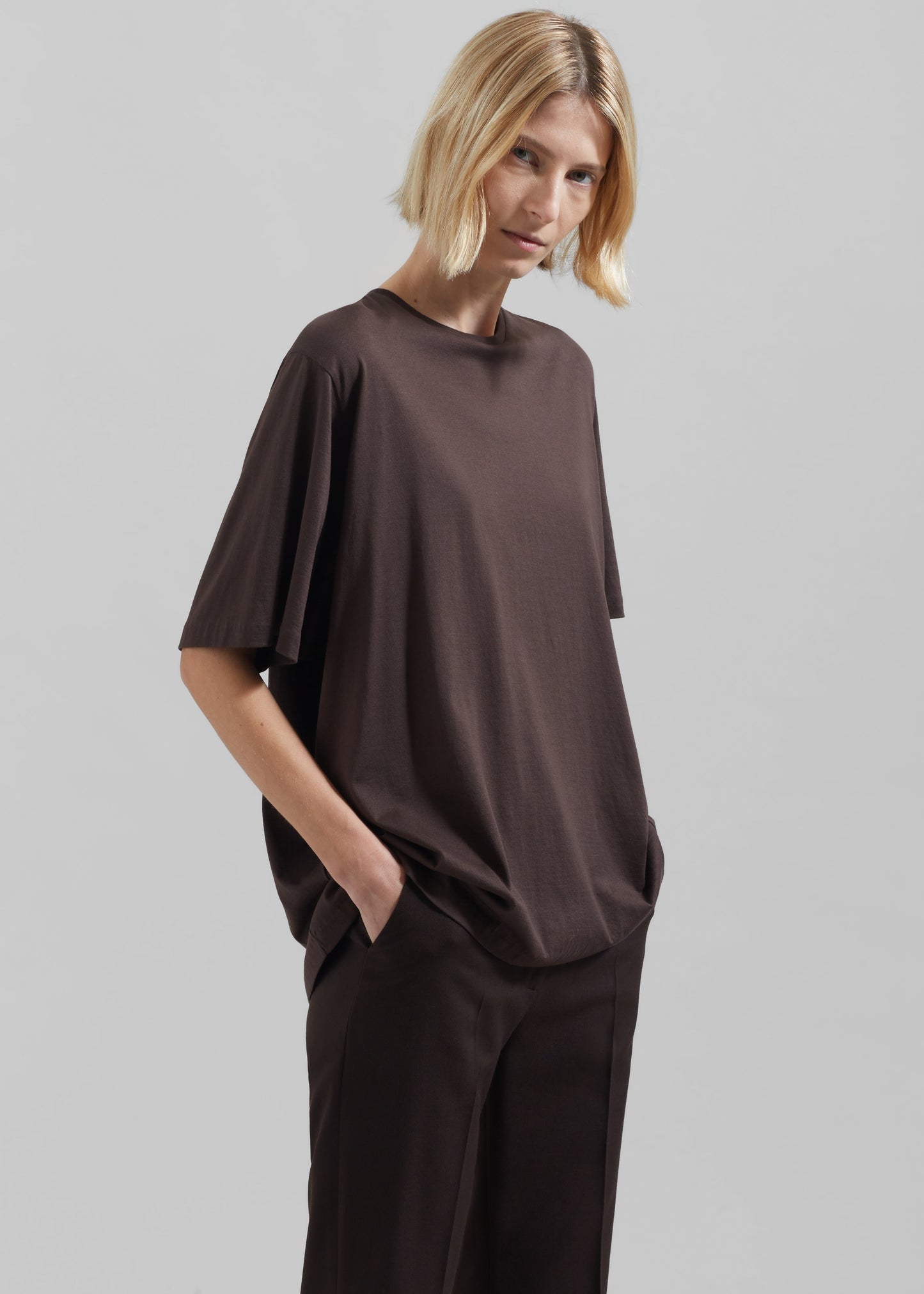 Harper Soft Organic T-Shirt - Brown