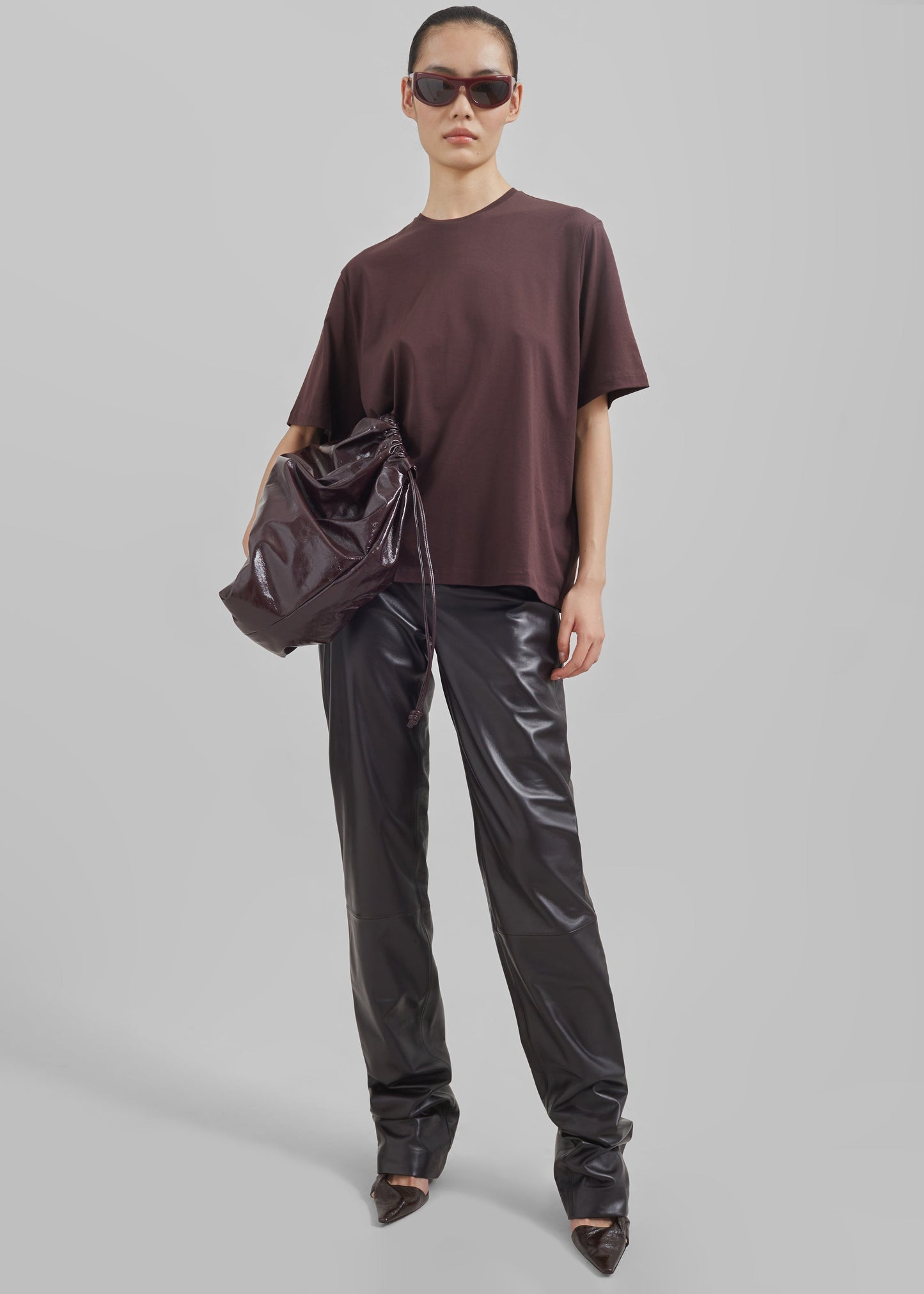 Harper Soft Organic T-Shirt - Dark Plum