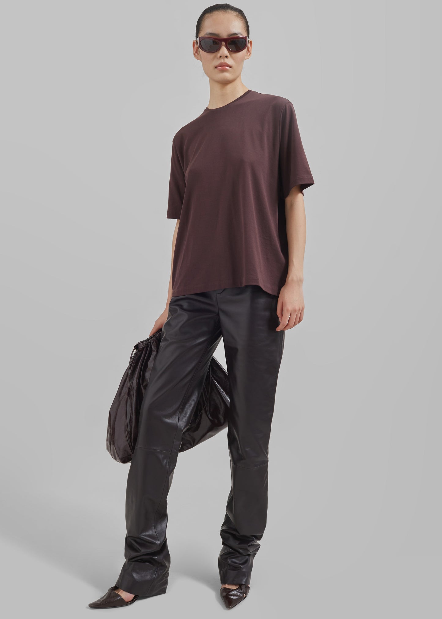 Harper Soft Organic T-Shirt - Dark Plum