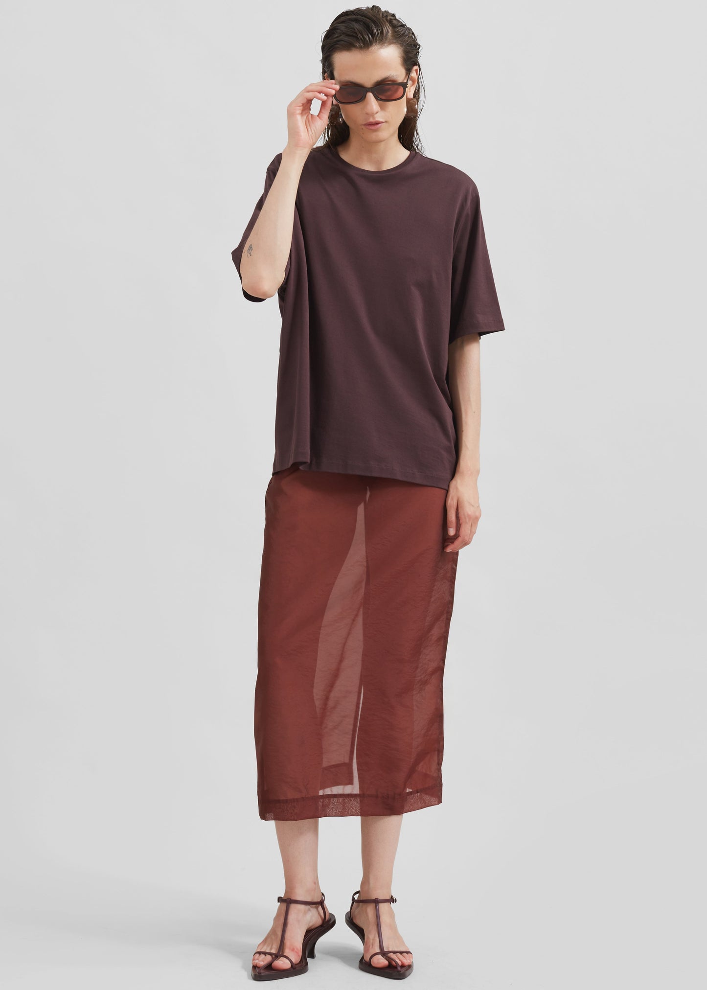 Harper Soft Organic T-Shirt - Dark Plum