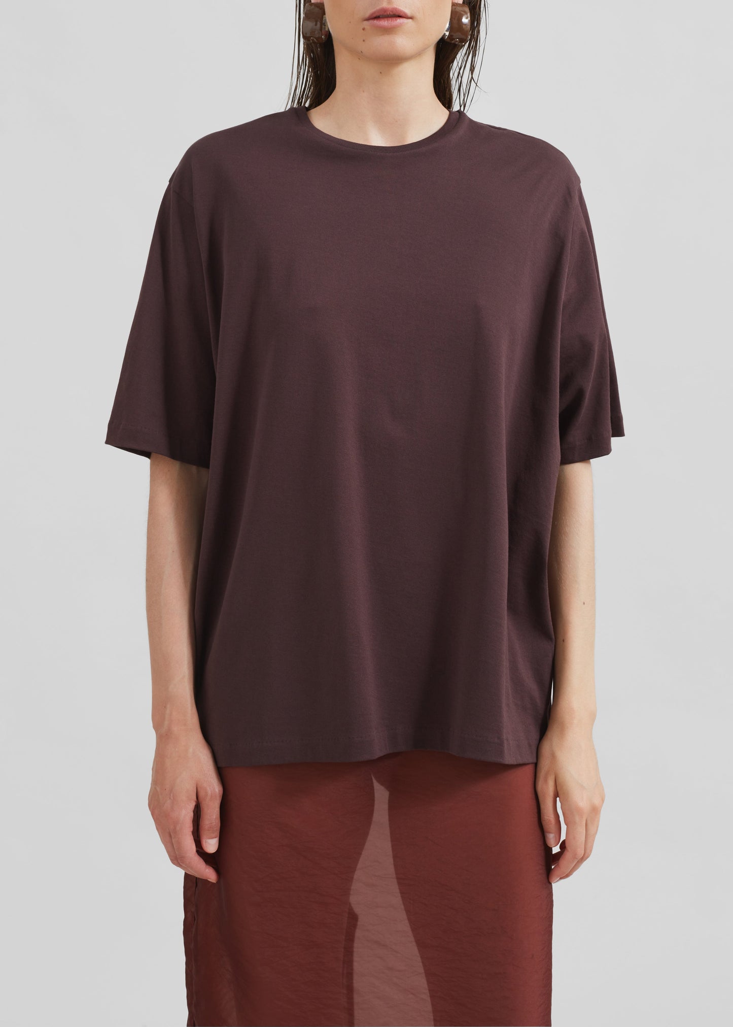 Harper Soft Organic T-Shirt - Dark Plum