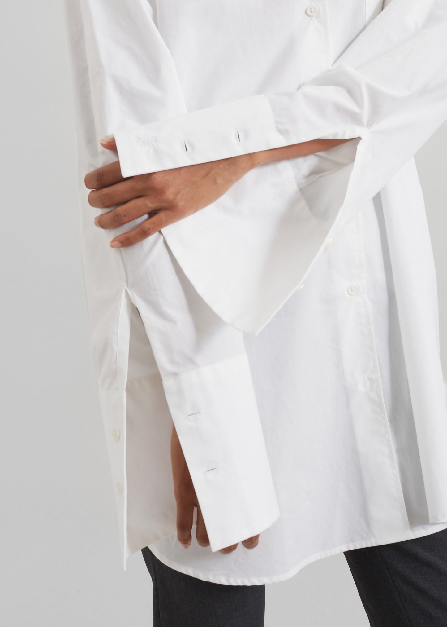 Helen Organic Cotton Long Shirt - White