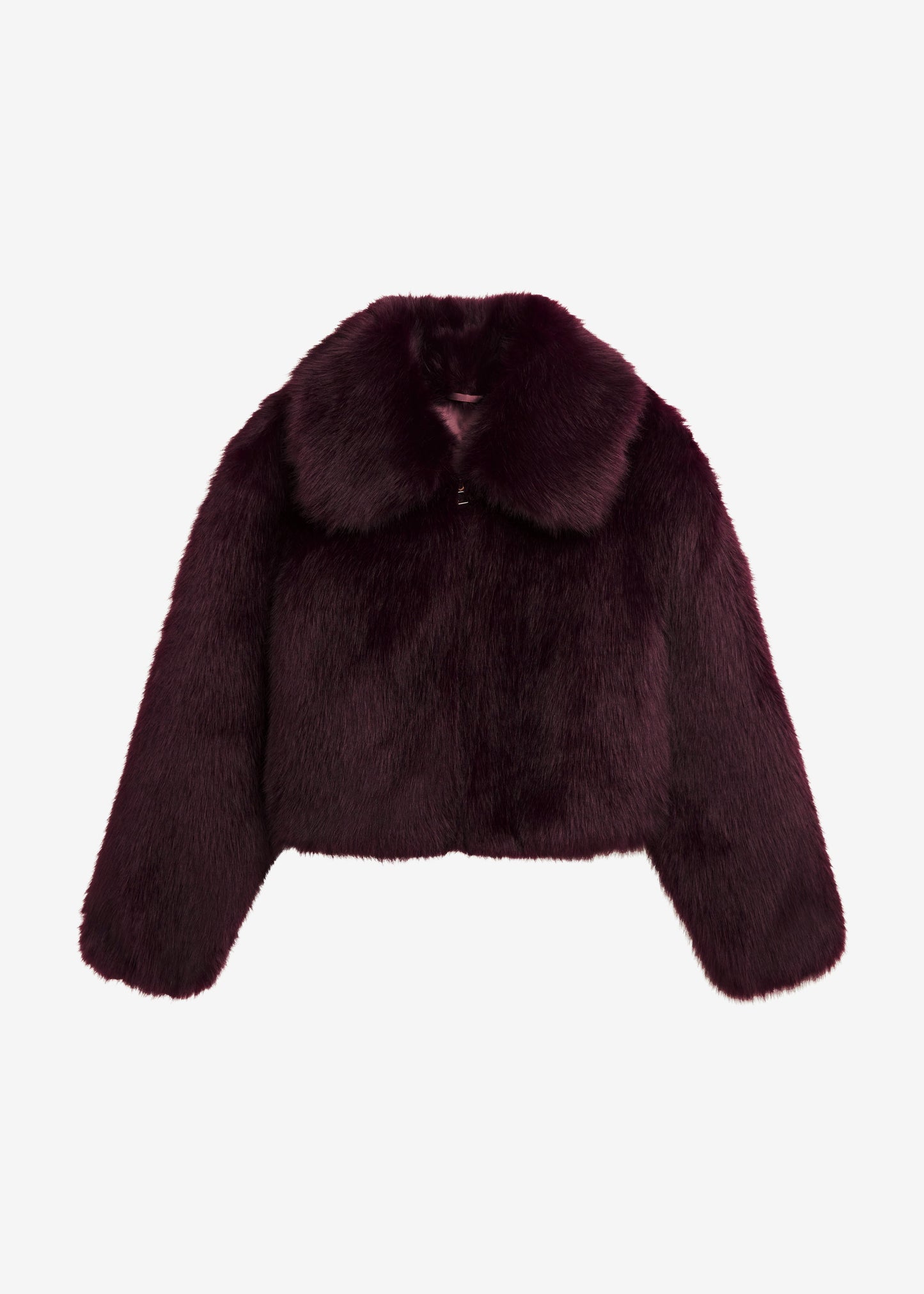 Hope Faux Fur Jacket - Plum