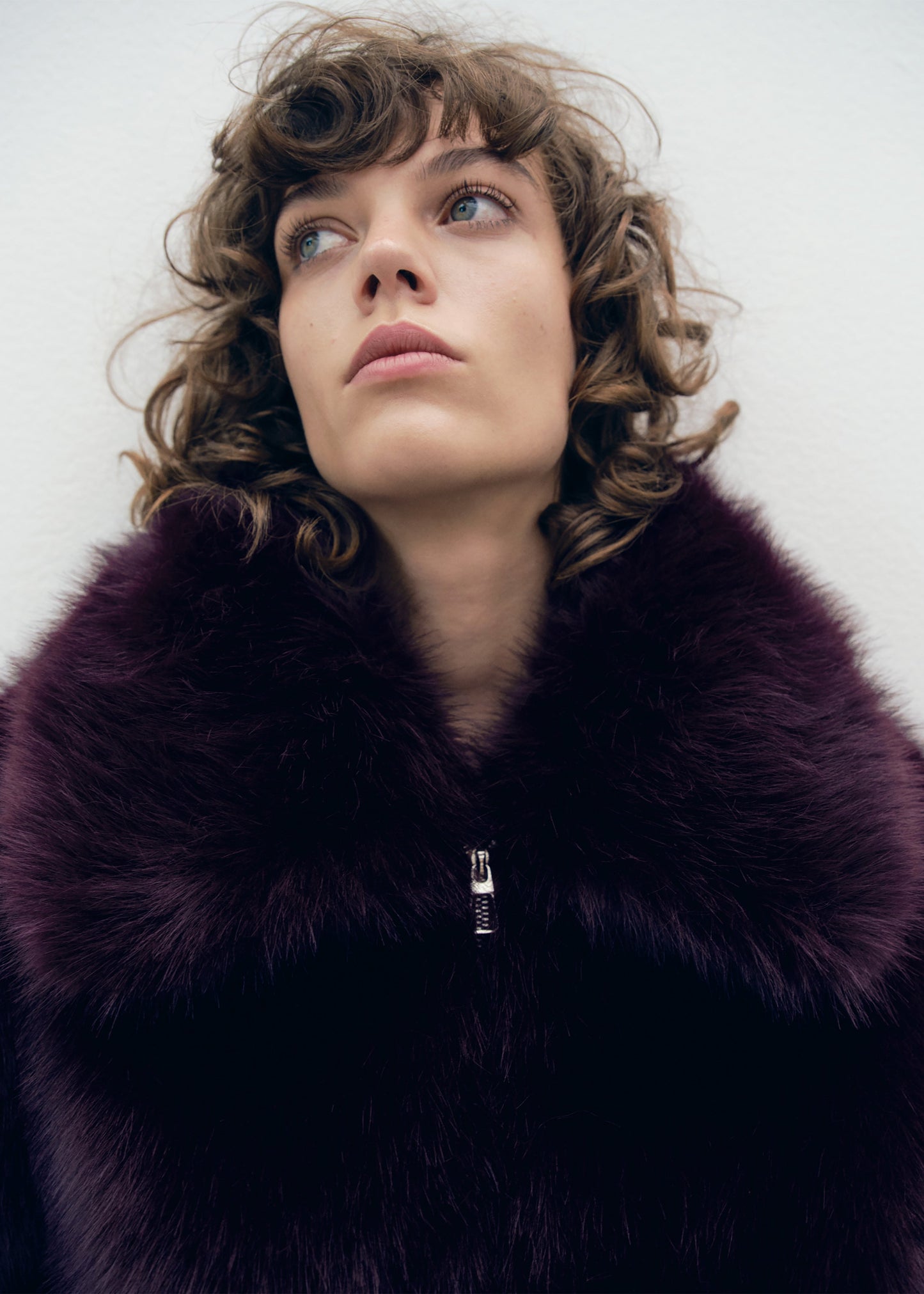 Hope Faux Fur Jacket - Plum