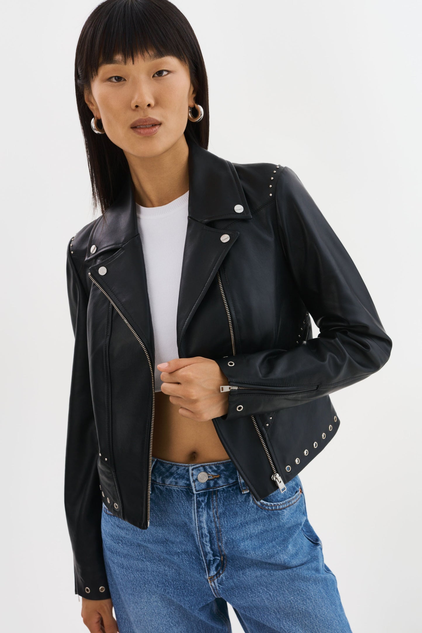 IDETTA | Leather Biker Jacket