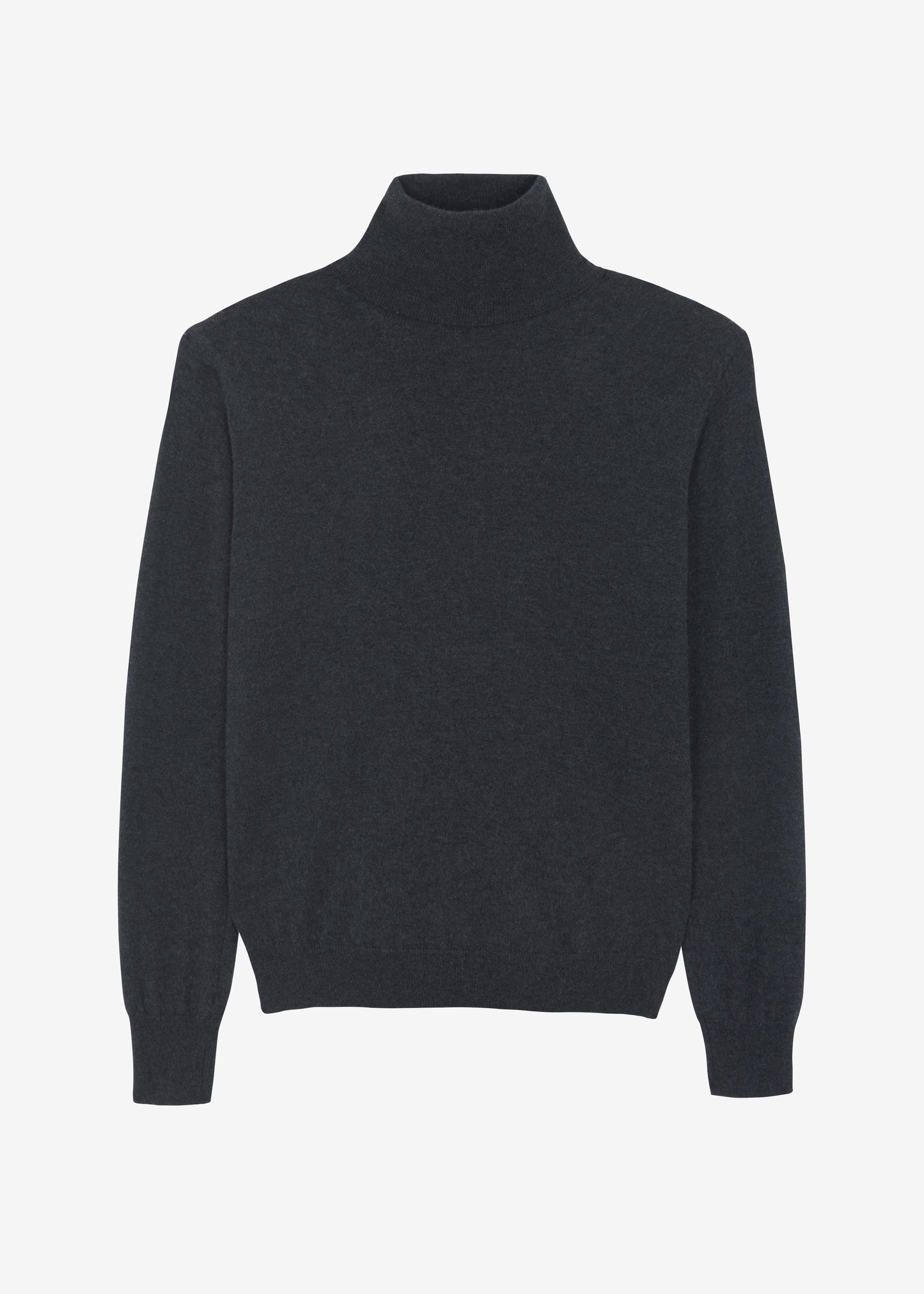 Ines Thin Padded Turtleneck - Charcoal