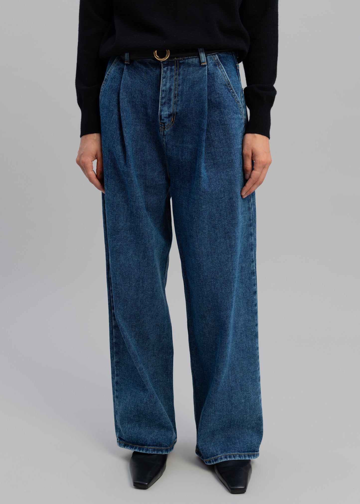 Isabella Denim Pants - Medium Wash