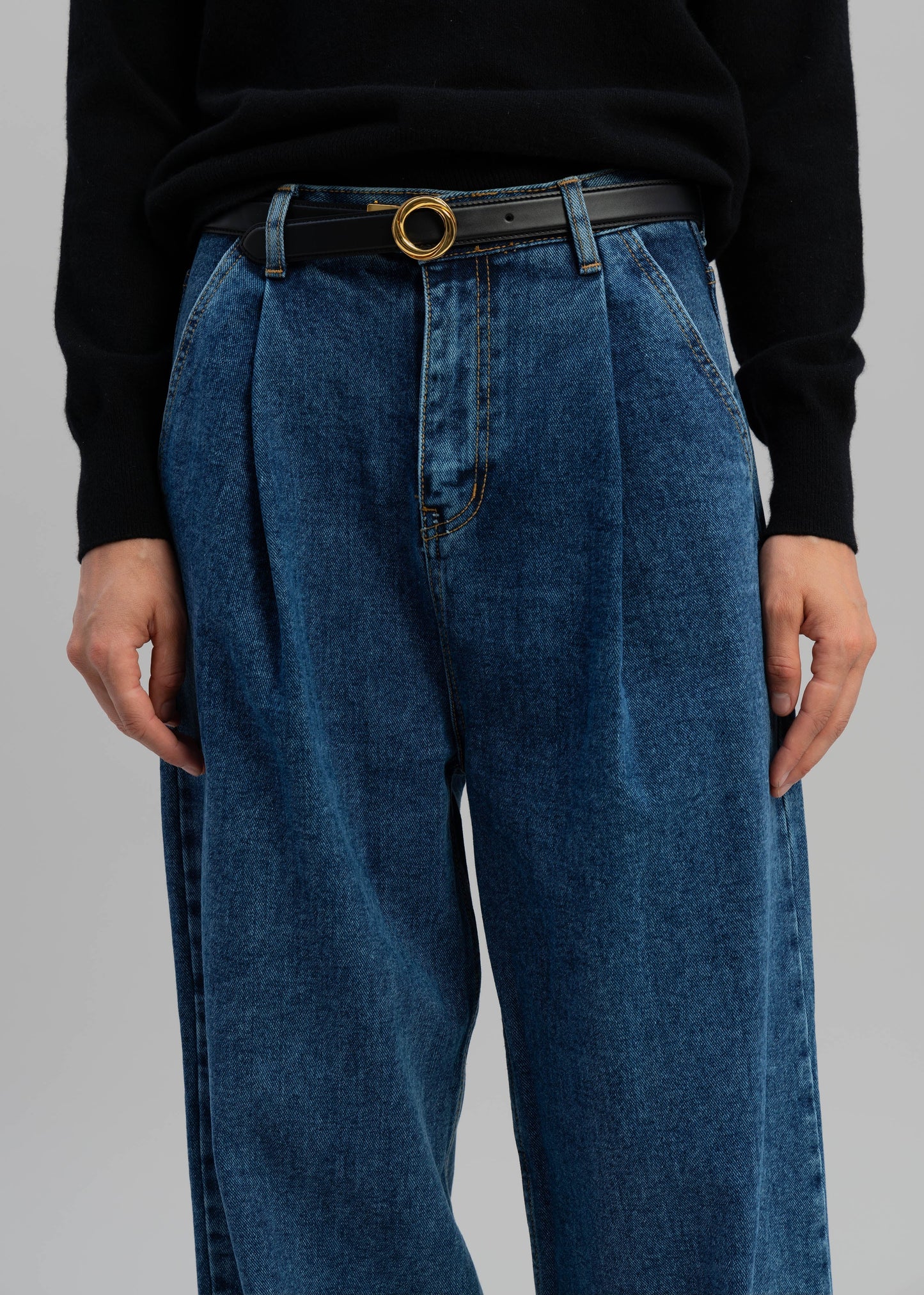 Isabella Denim Pants - Medium Wash