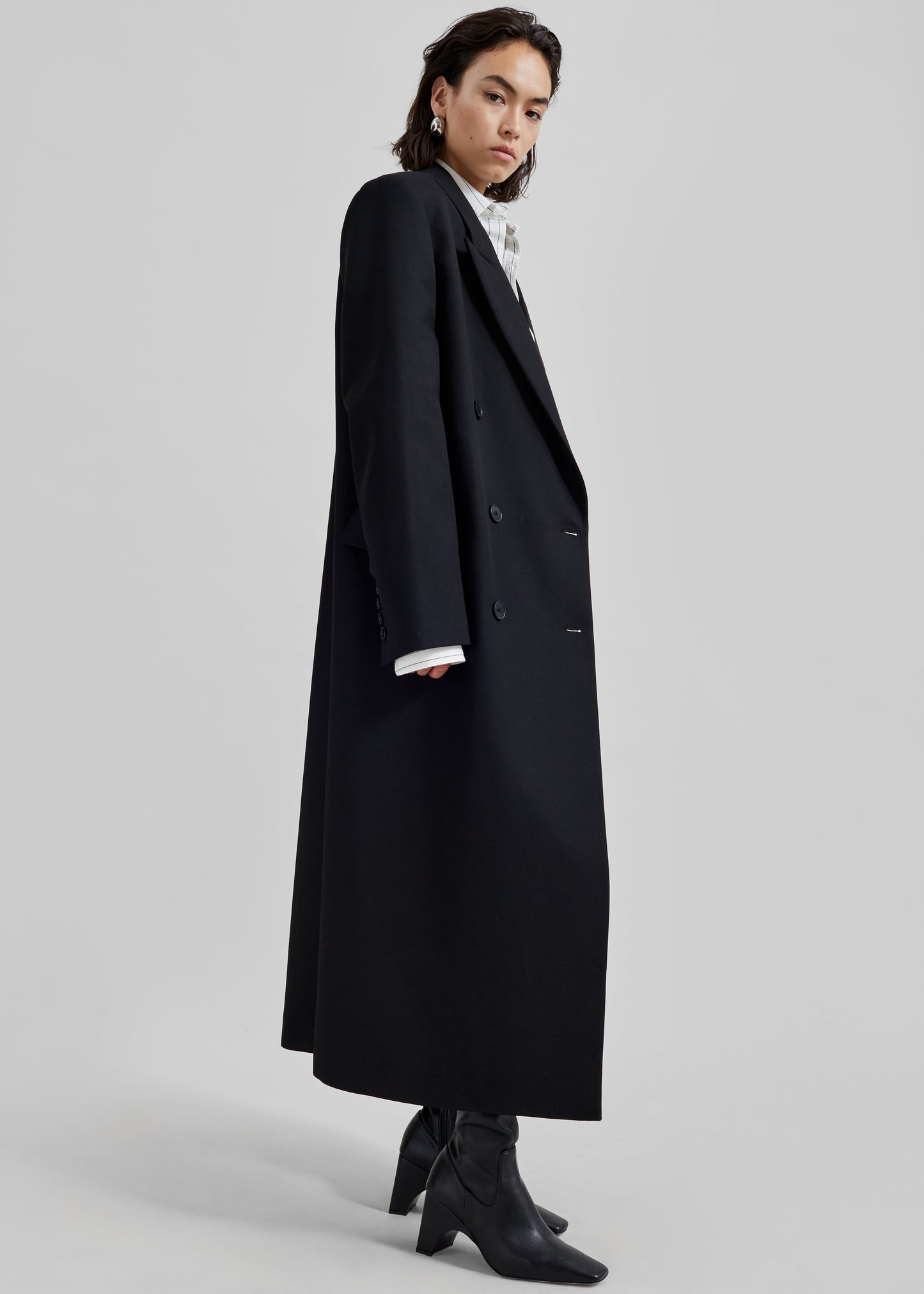 Jane Long Coat - Black