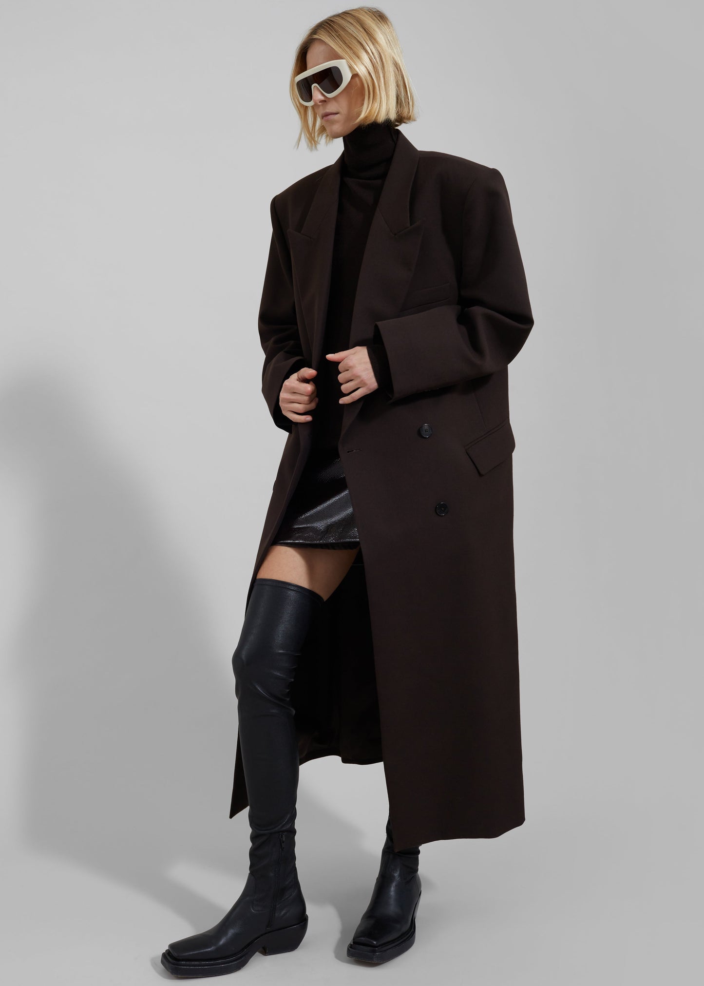 Jane Long Coat - Brown