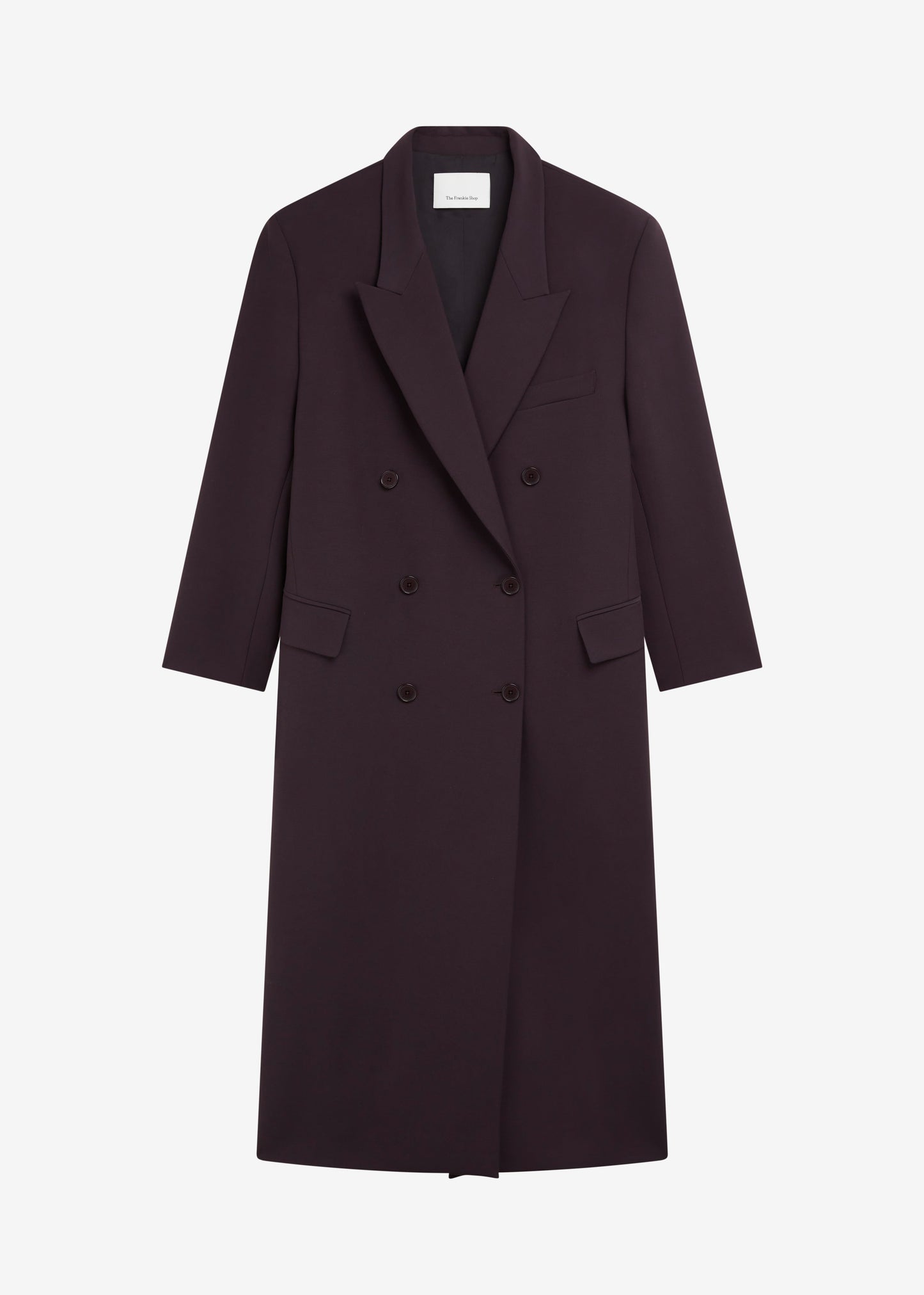 Jane Long Coat - Dark Plum