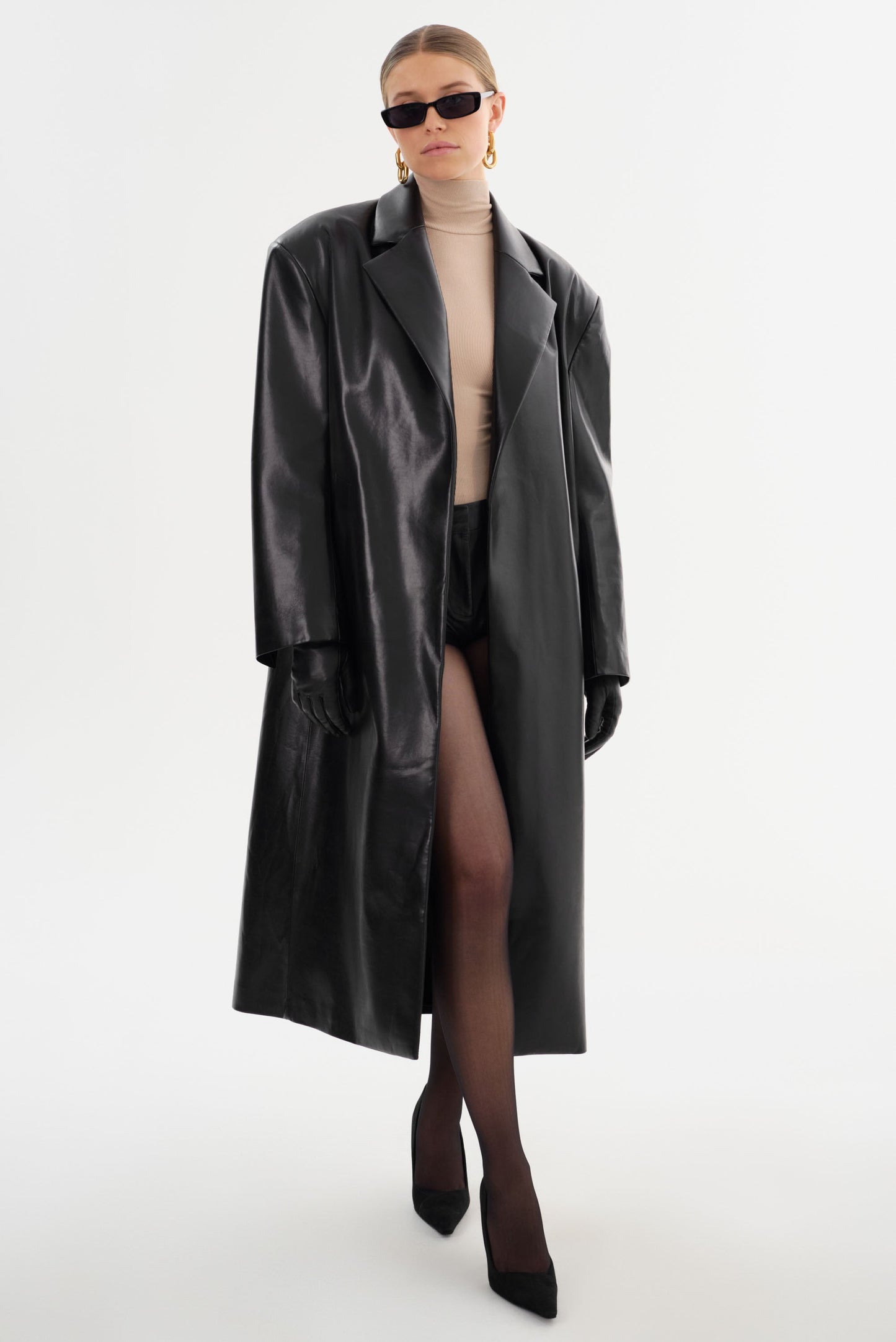 JANELLE | Recycled Leather Coat