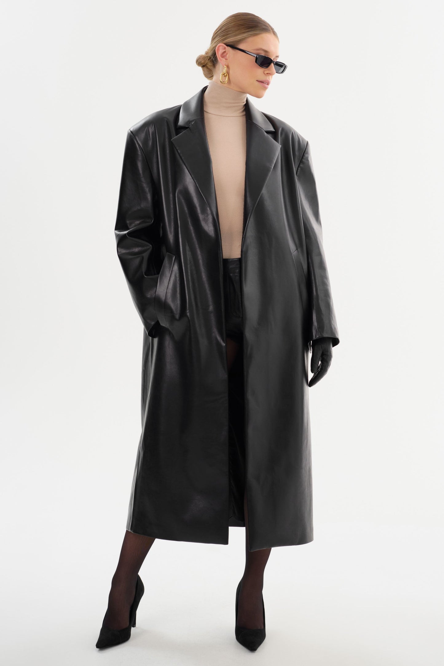 JANELLE | Recycled Leather Coat