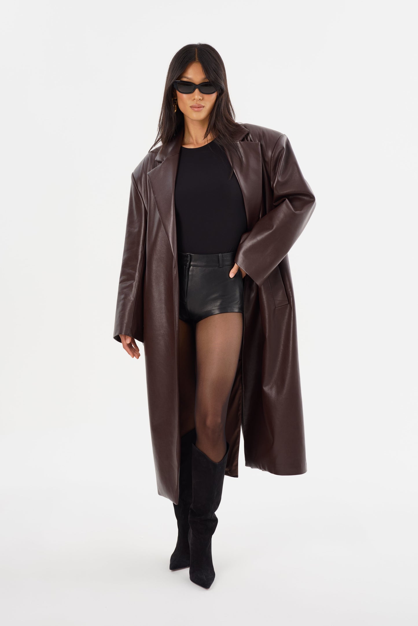 JANELLE | Recycled Leather Coat