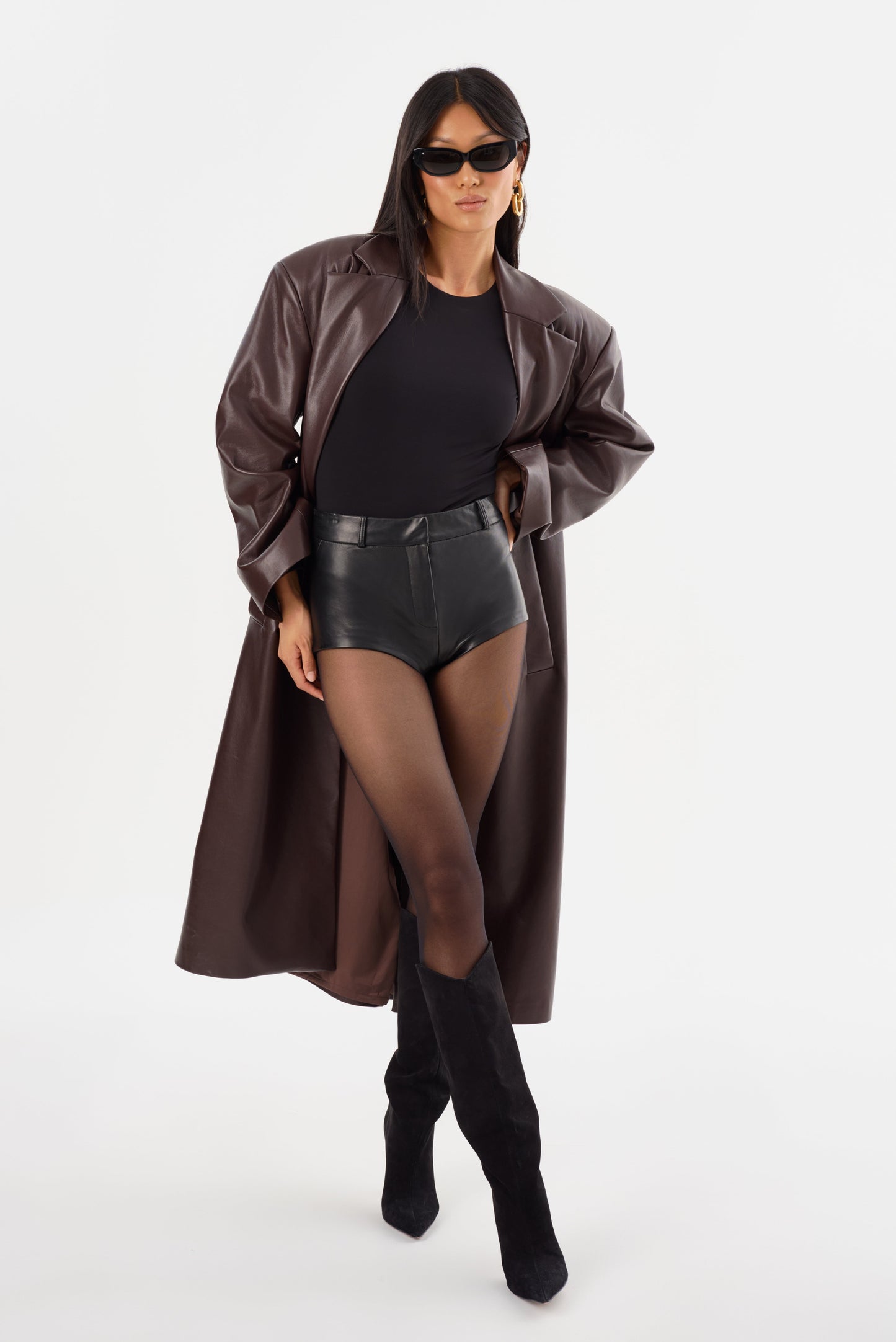 JANELLE | Recycled Leather Coat