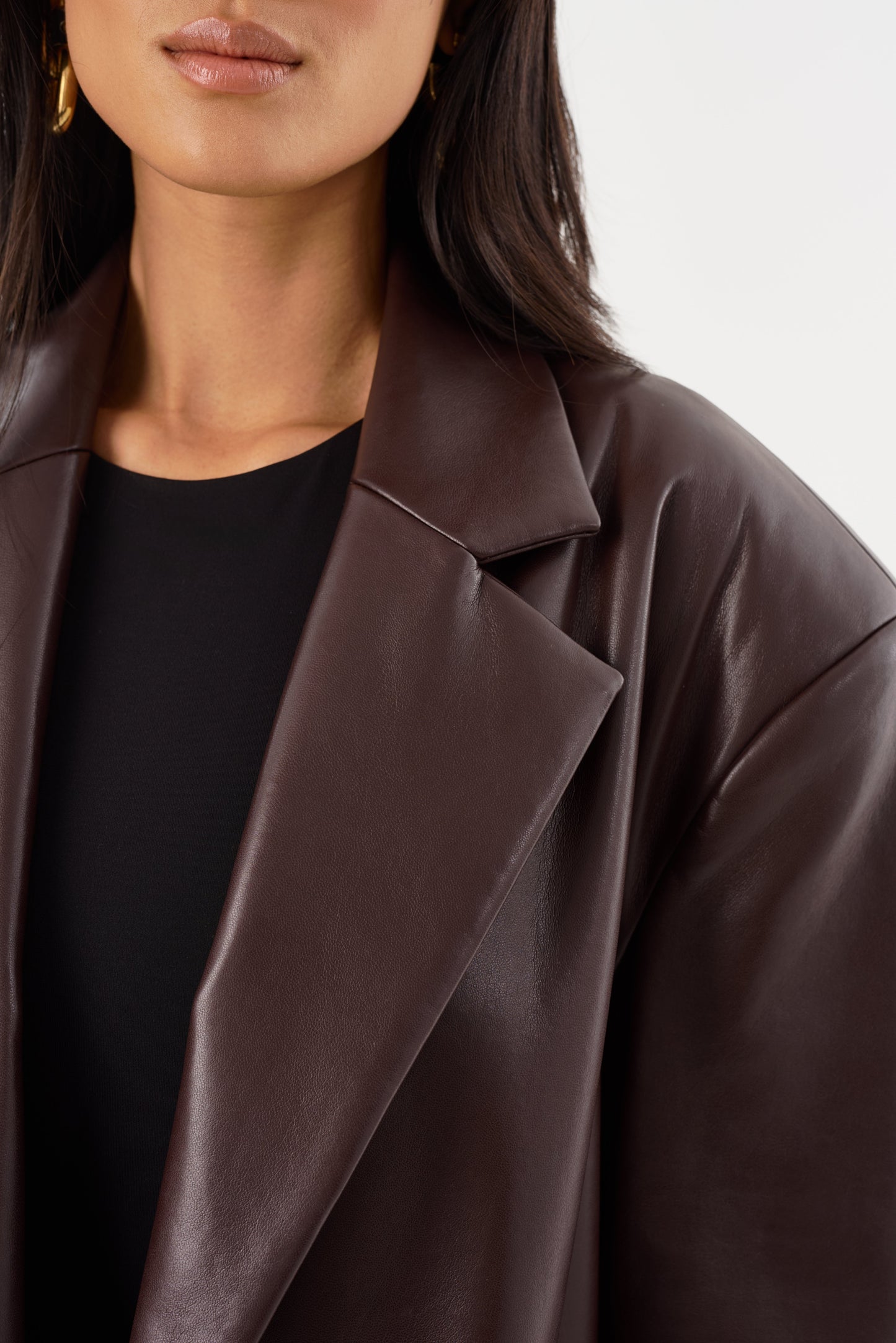 JANELLE | Recycled Leather Coat