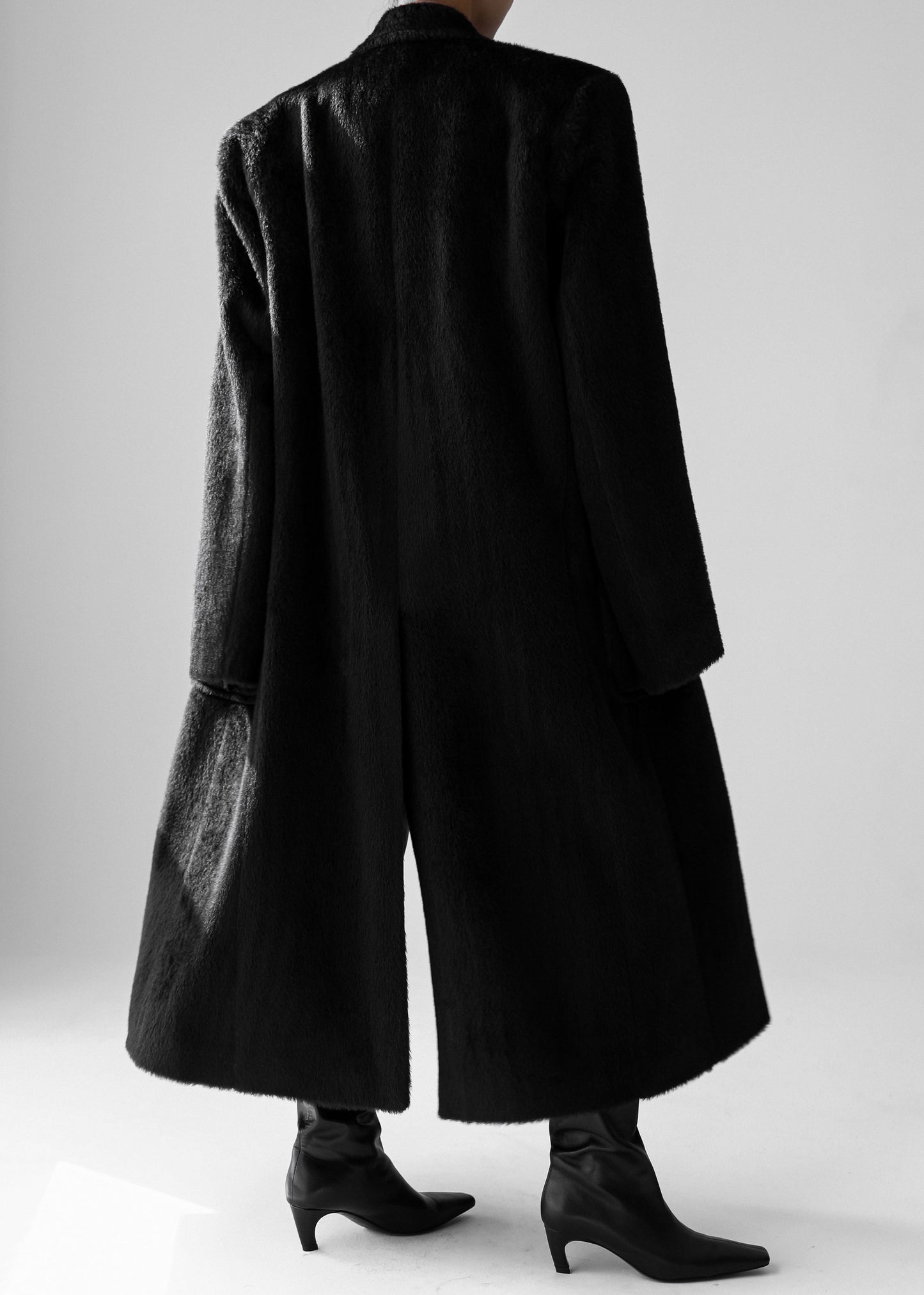 Jaylene Oversized Wool Coat - Black