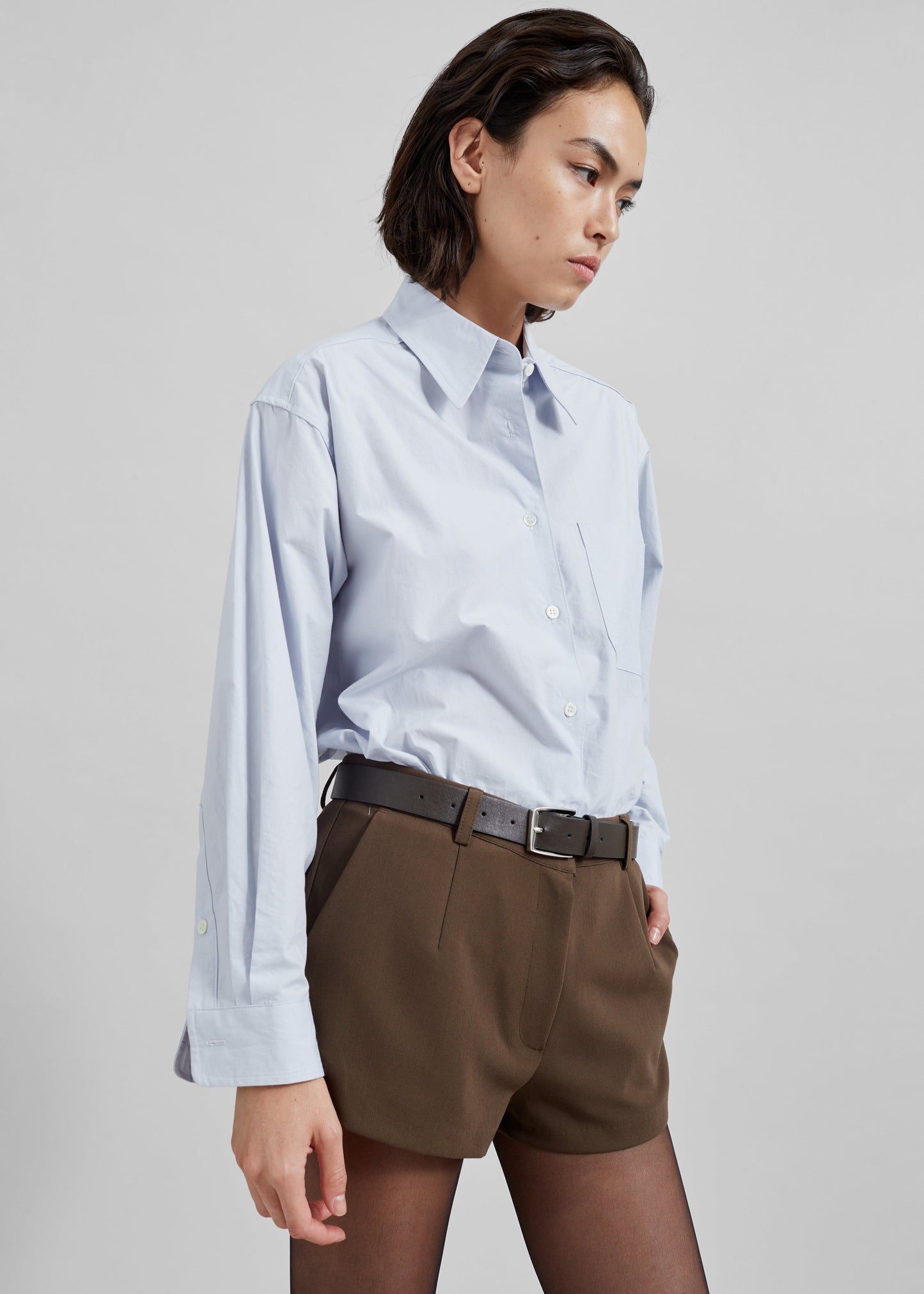 Jody Button Up Shirt - Light Blue