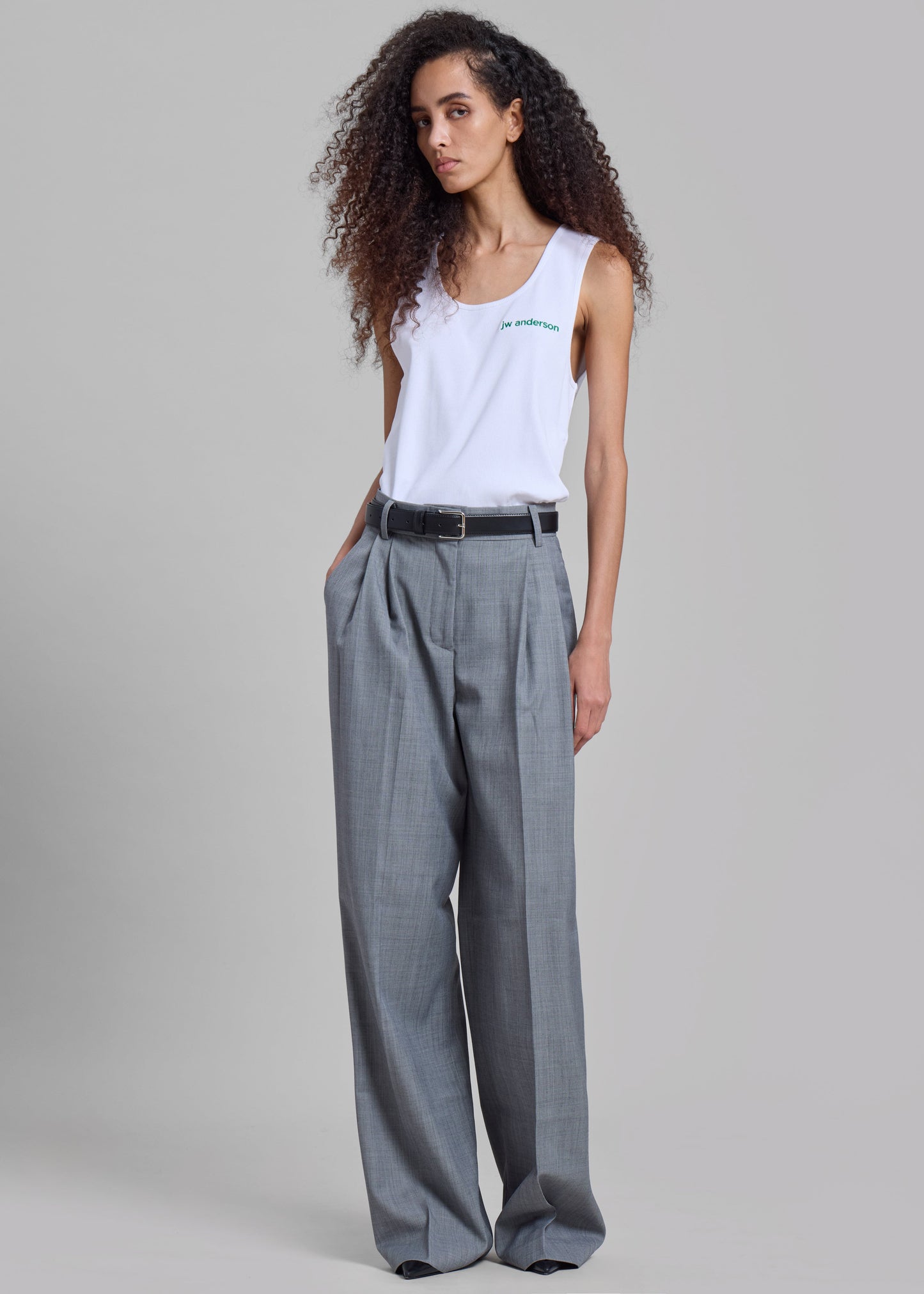 Jorae Pleated Trousers - Grey