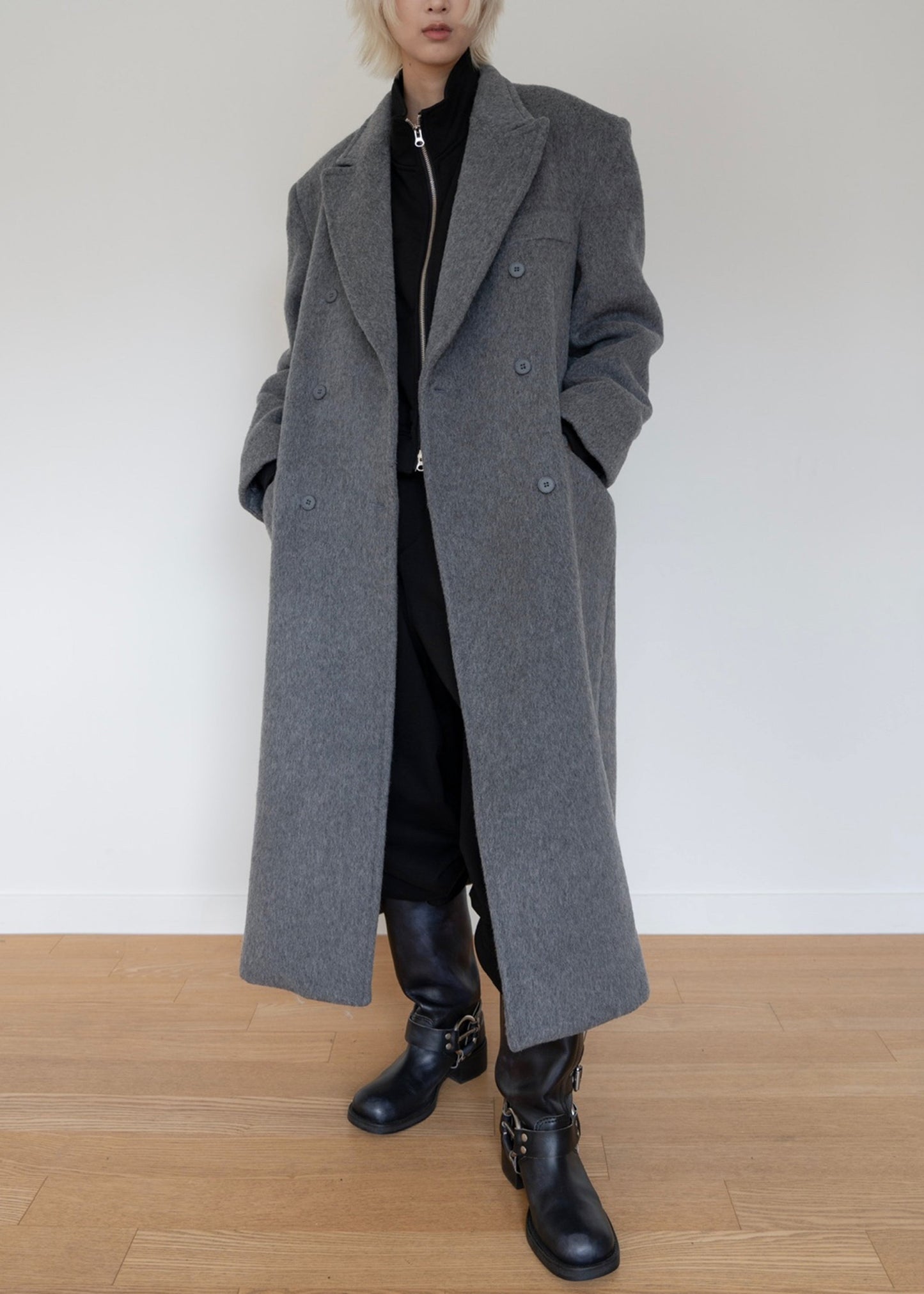 Jordan Wool Coat - Grey