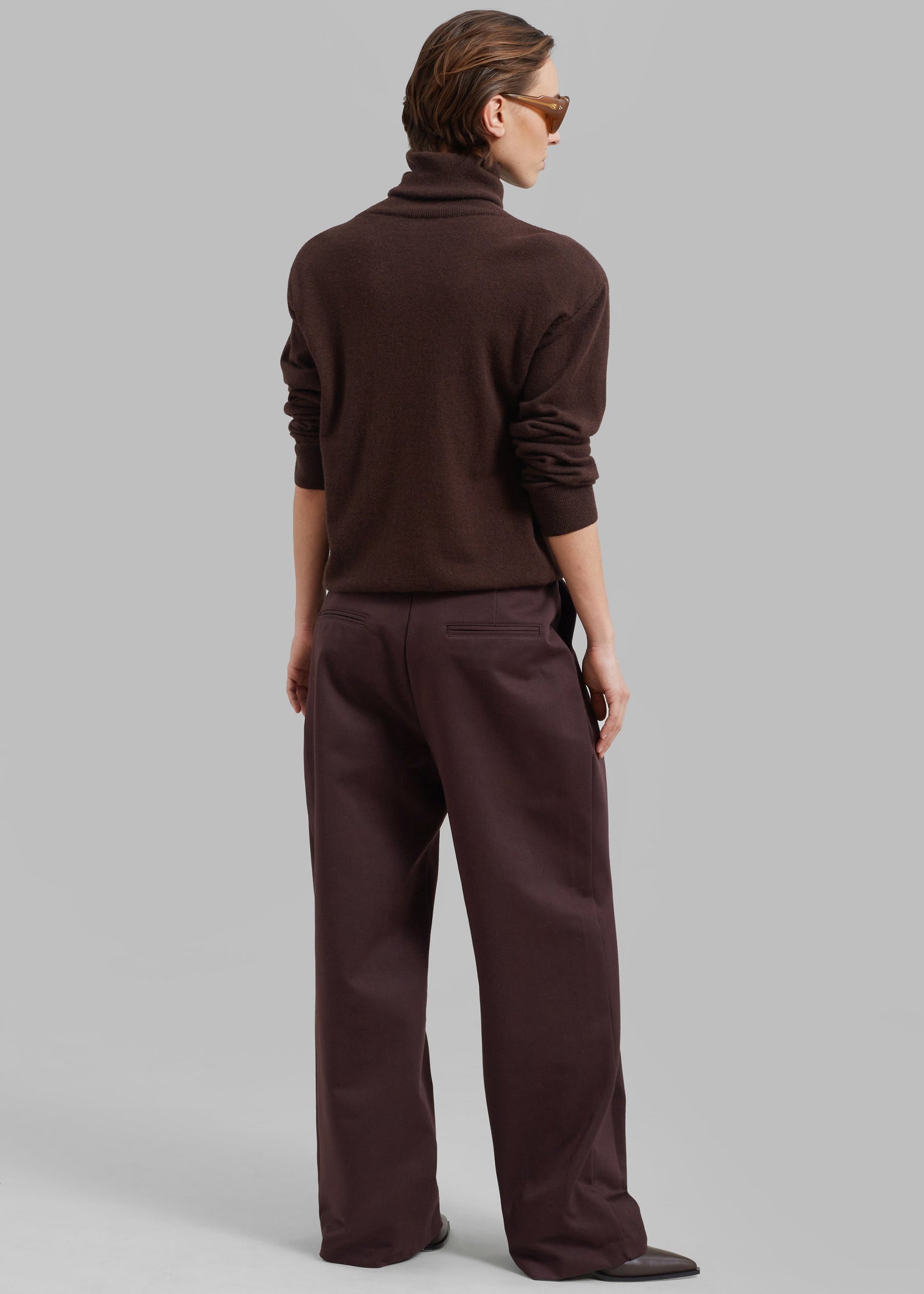 Jordyn Pintuck Pants - Brown