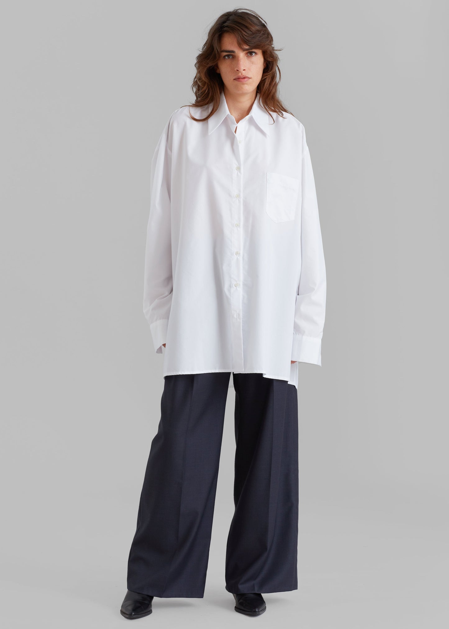 Jany Tie-Neck Shirt - White