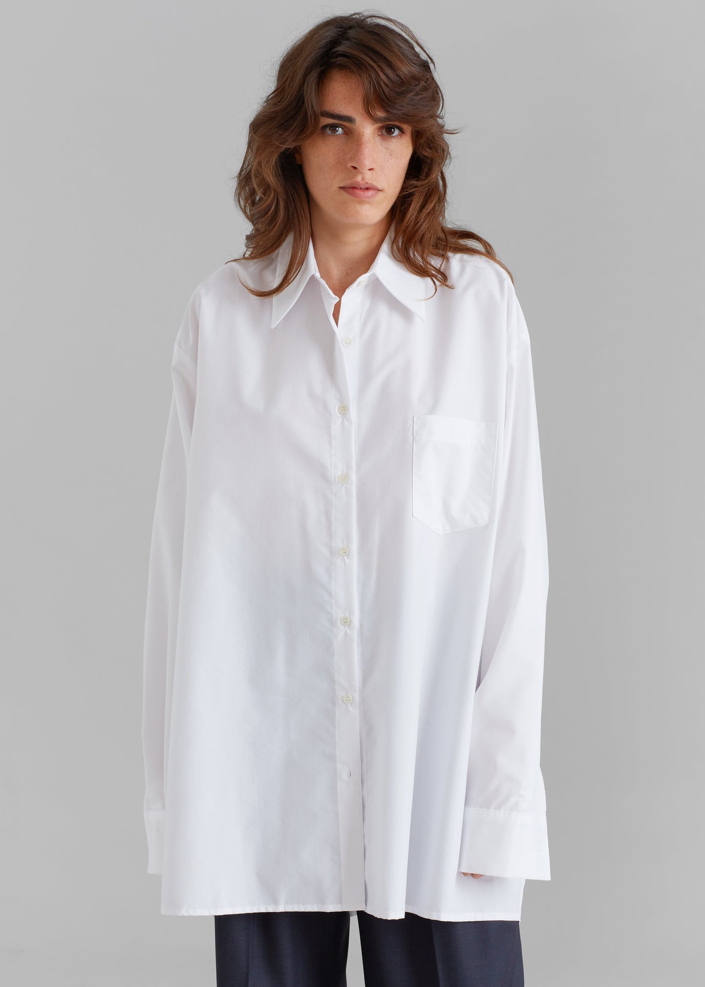 Jany Tie-Neck Shirt - White