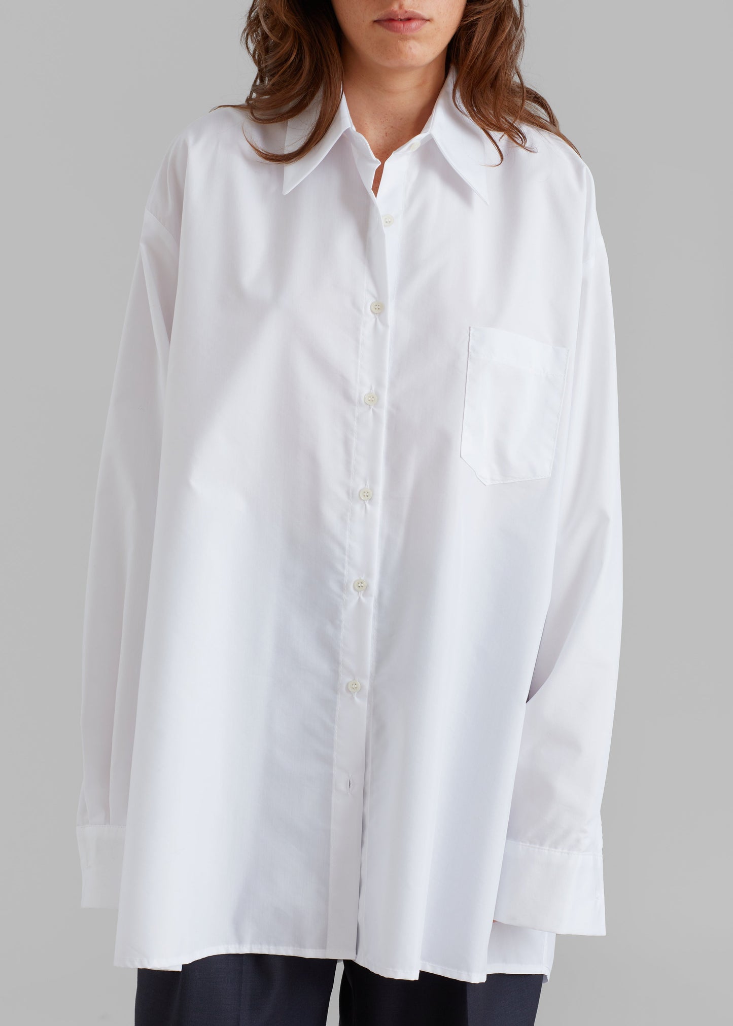 Jany Tie-Neck Shirt - White