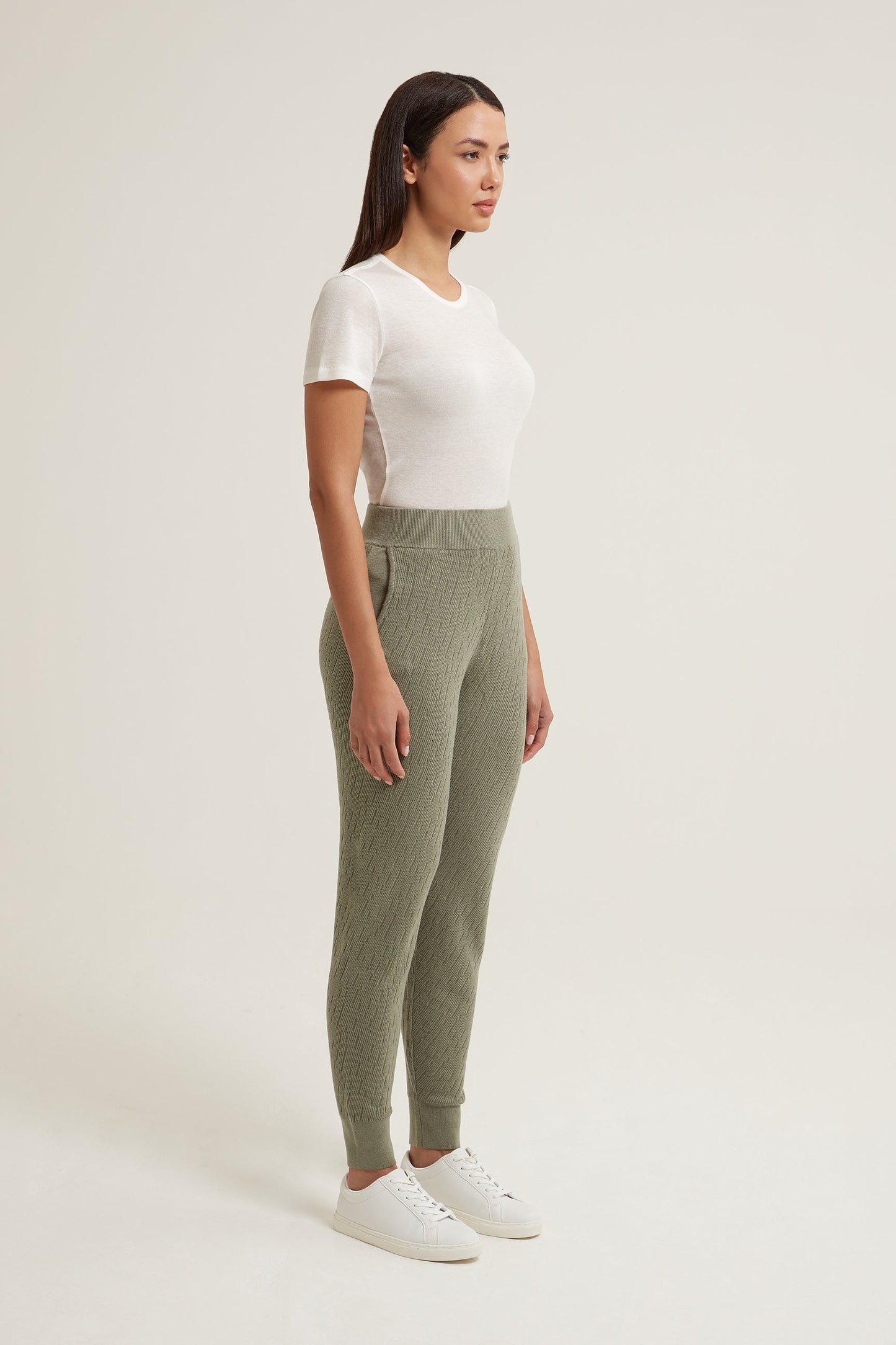 Jordyn Wool Silk Joggers