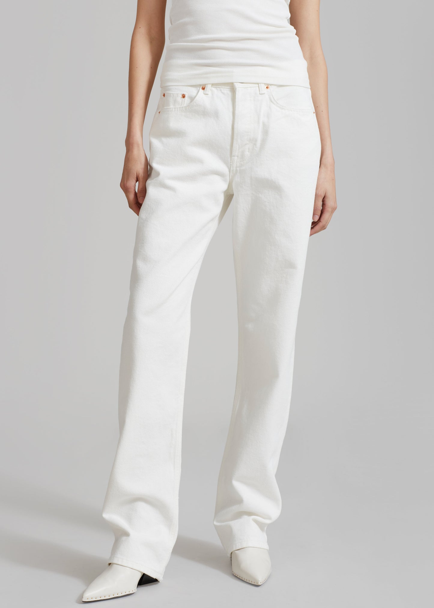 Kadie Straight Jeans - Off White