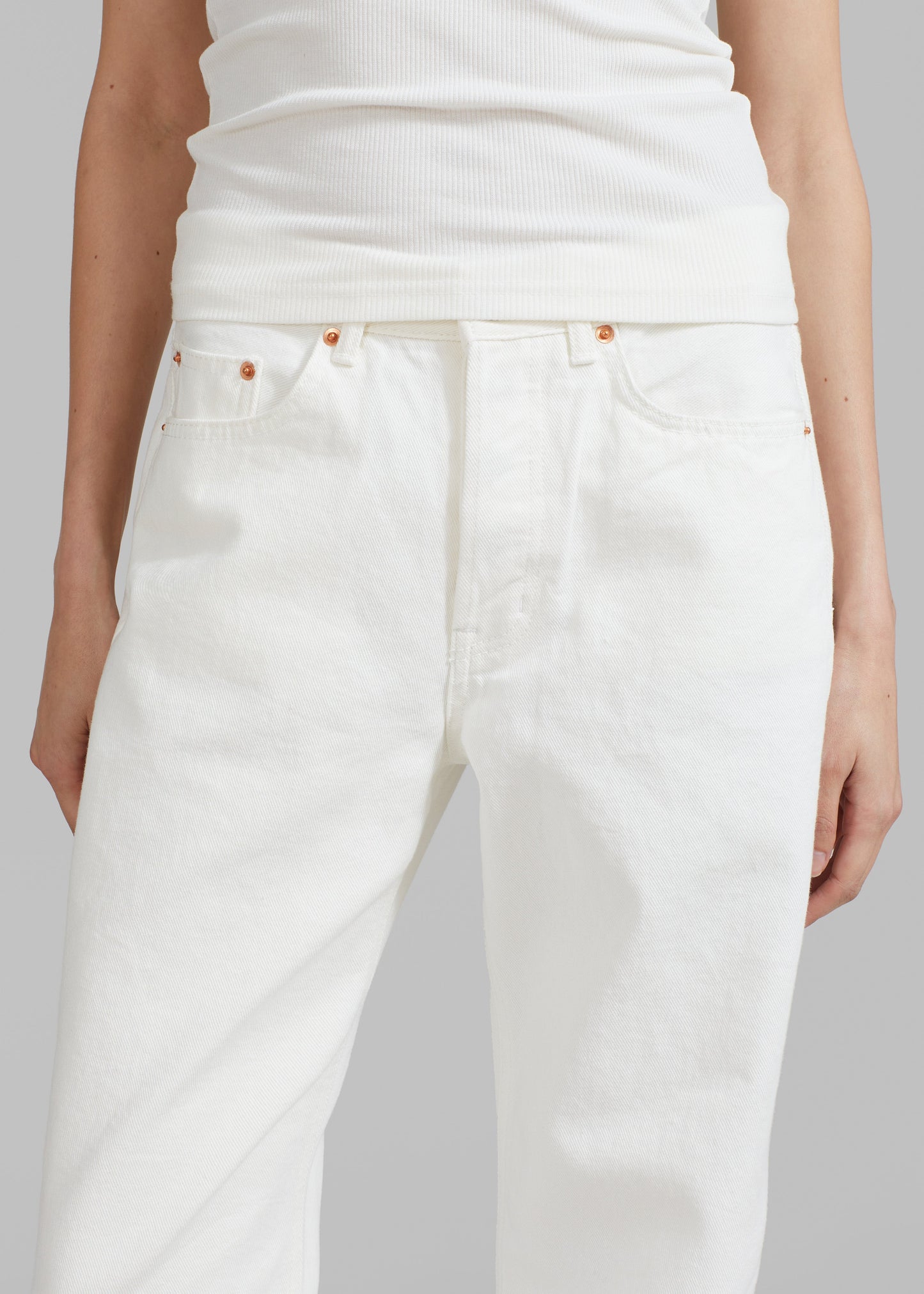 Kadie Straight Jeans - Off White