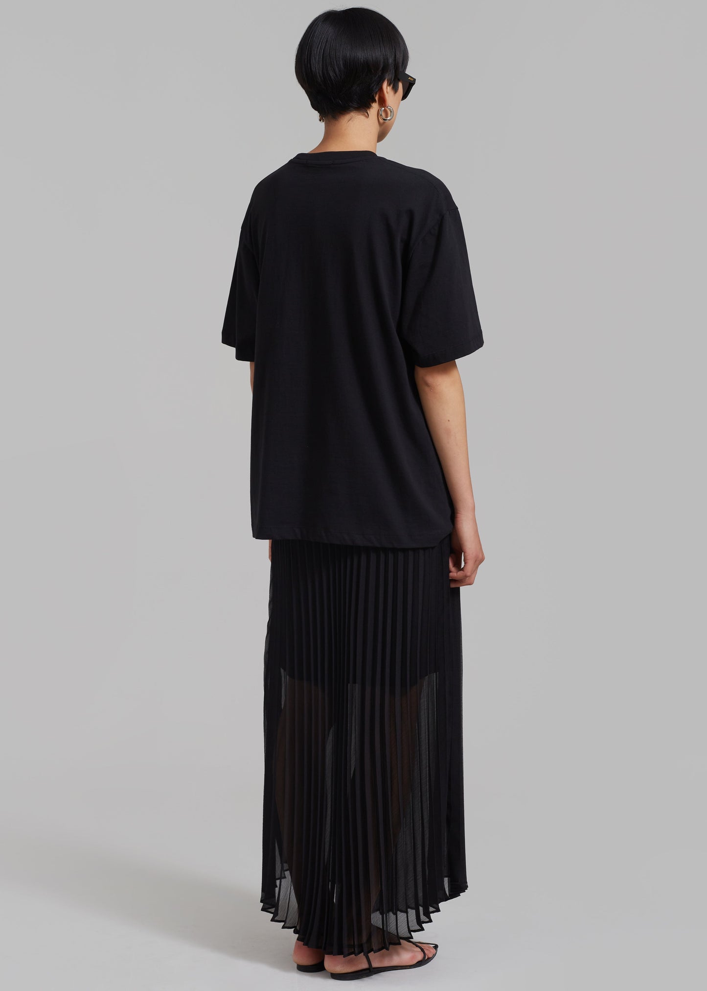 Kaya Pleated Maxi Skirt - Black