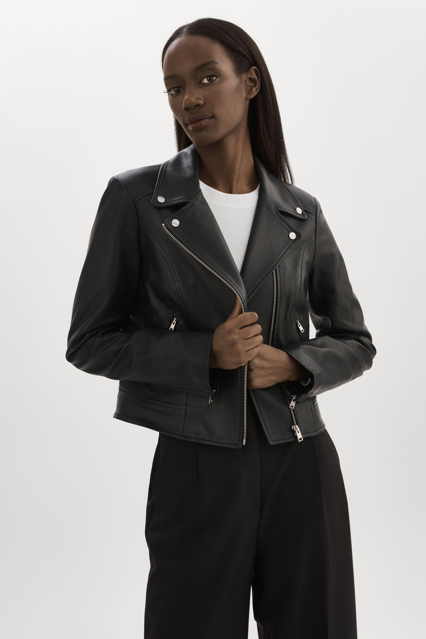 KELSEY | Leather Biker Jacket